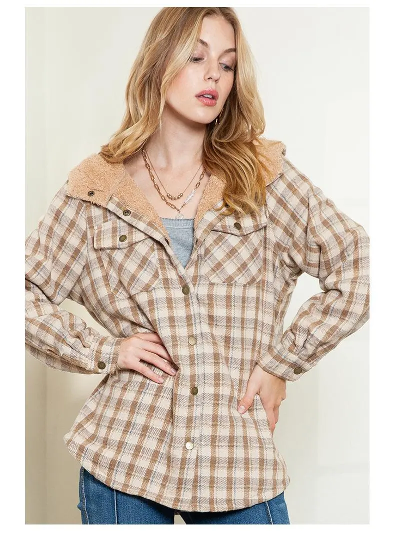 Women's plaid jacket