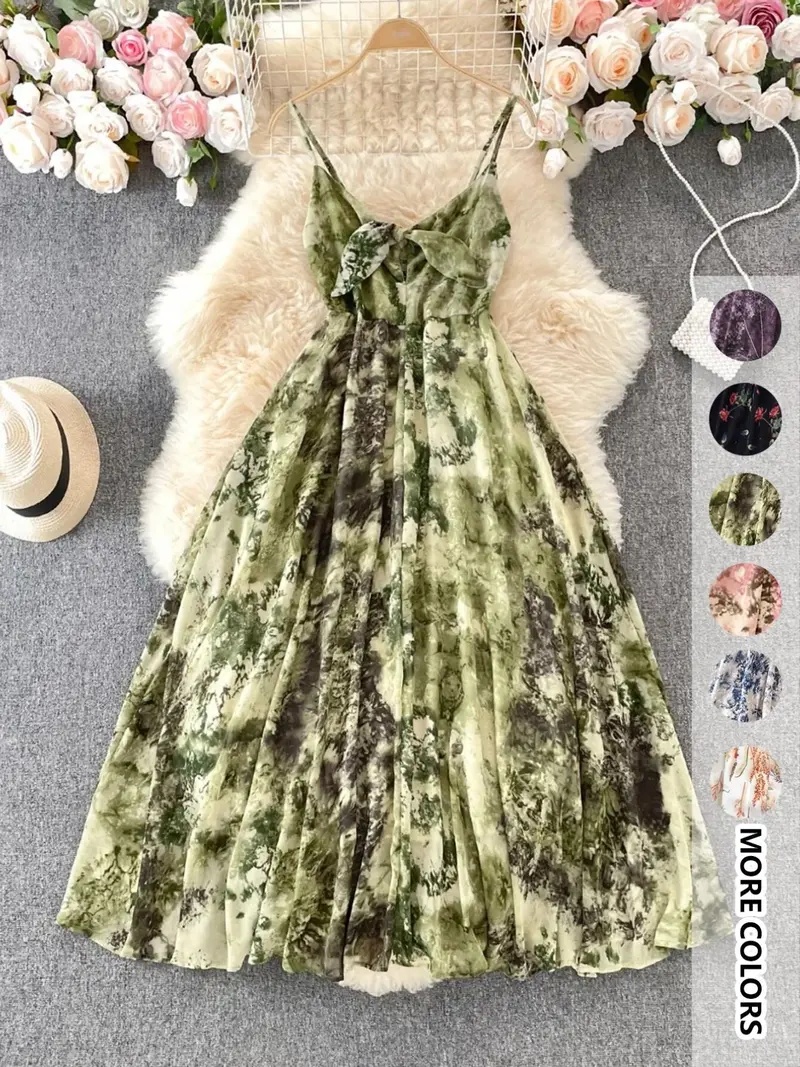 Women's Boho Floral-Print Cami Dress