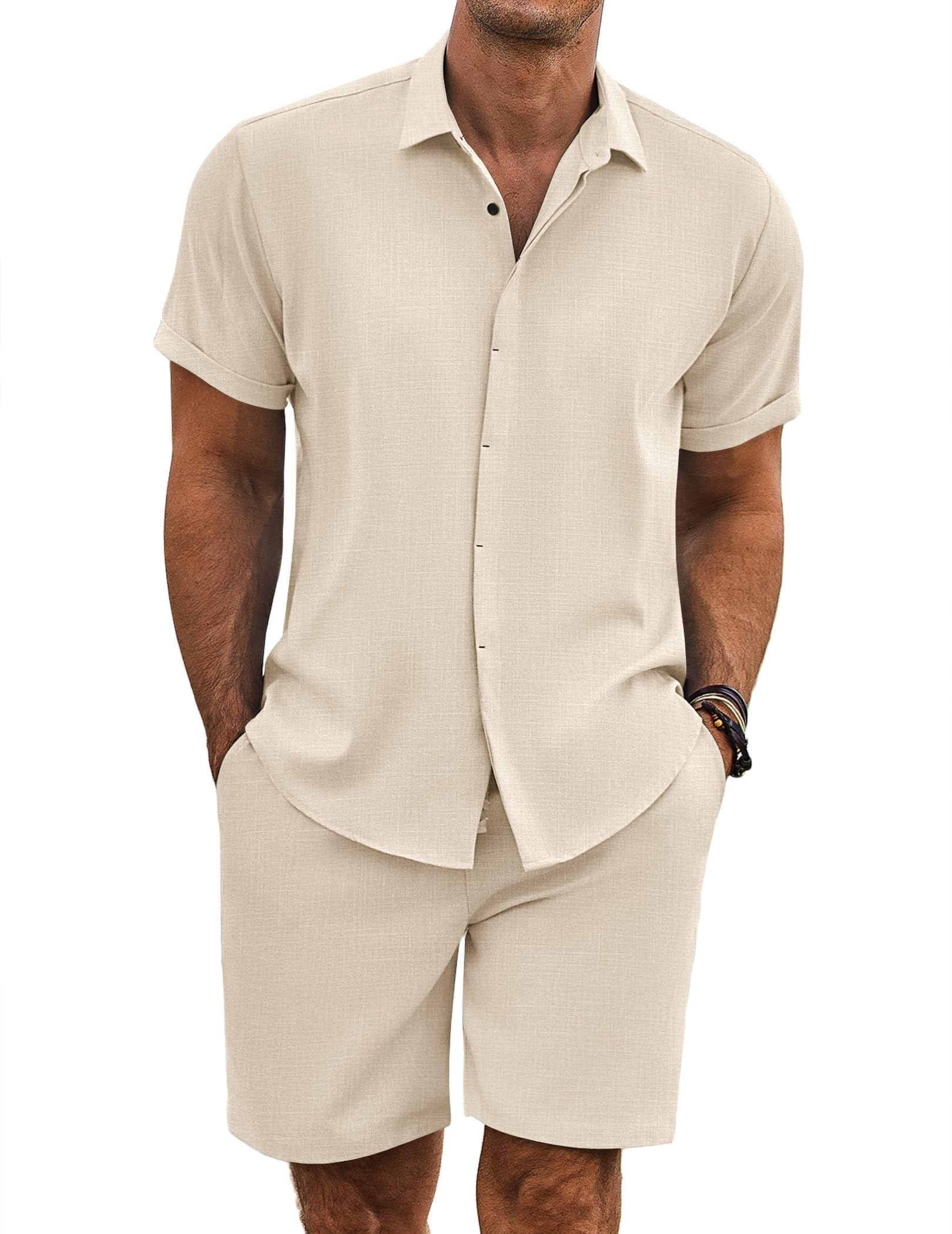 Breezy Linen Summer Shirt & Shorts Set