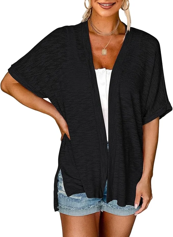 🔥Stylish Flowy Short Sleeve Cardigan