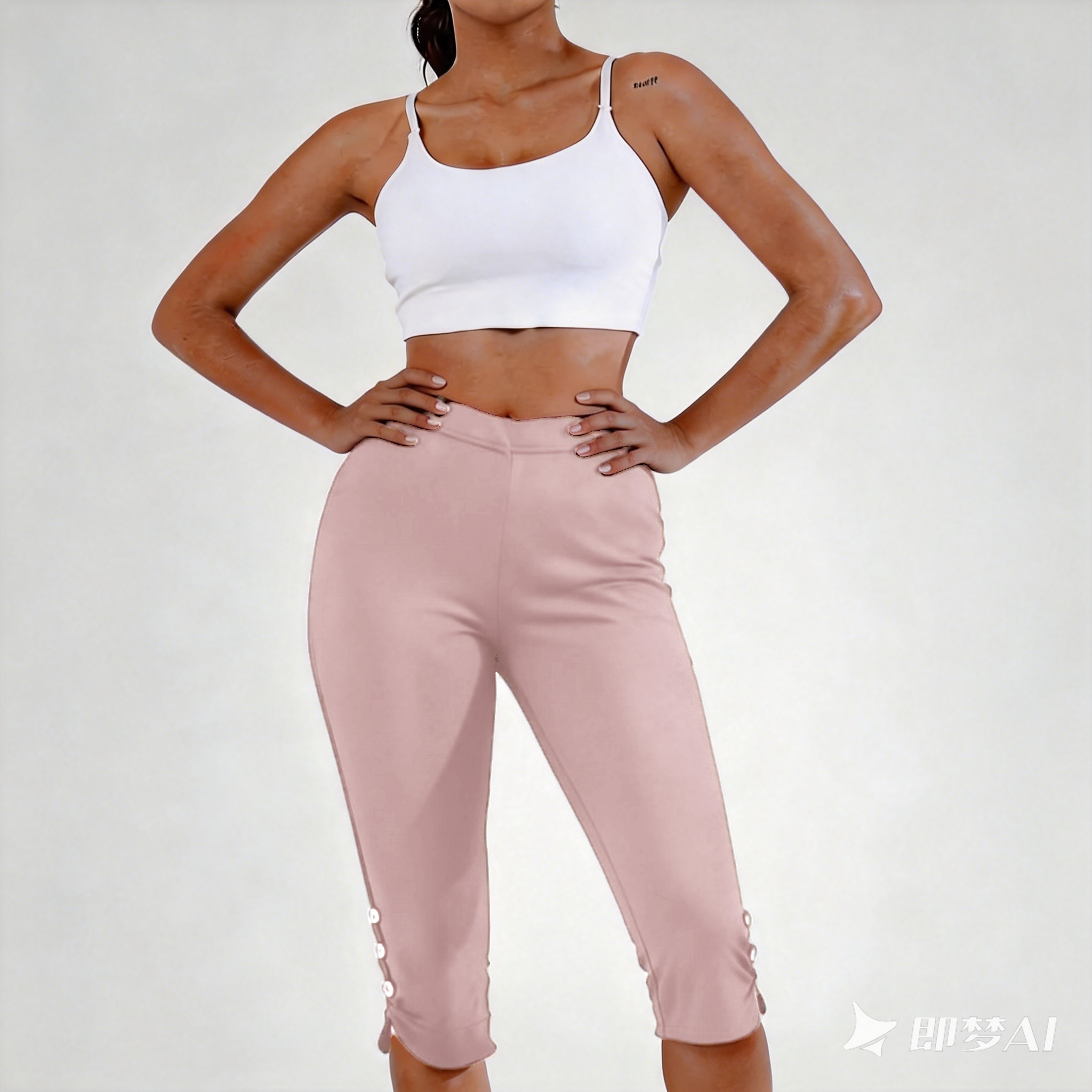 Women's High-Waisted Butt-Lifting Yoga Pants - 7/8 Length 4-Way Stretch