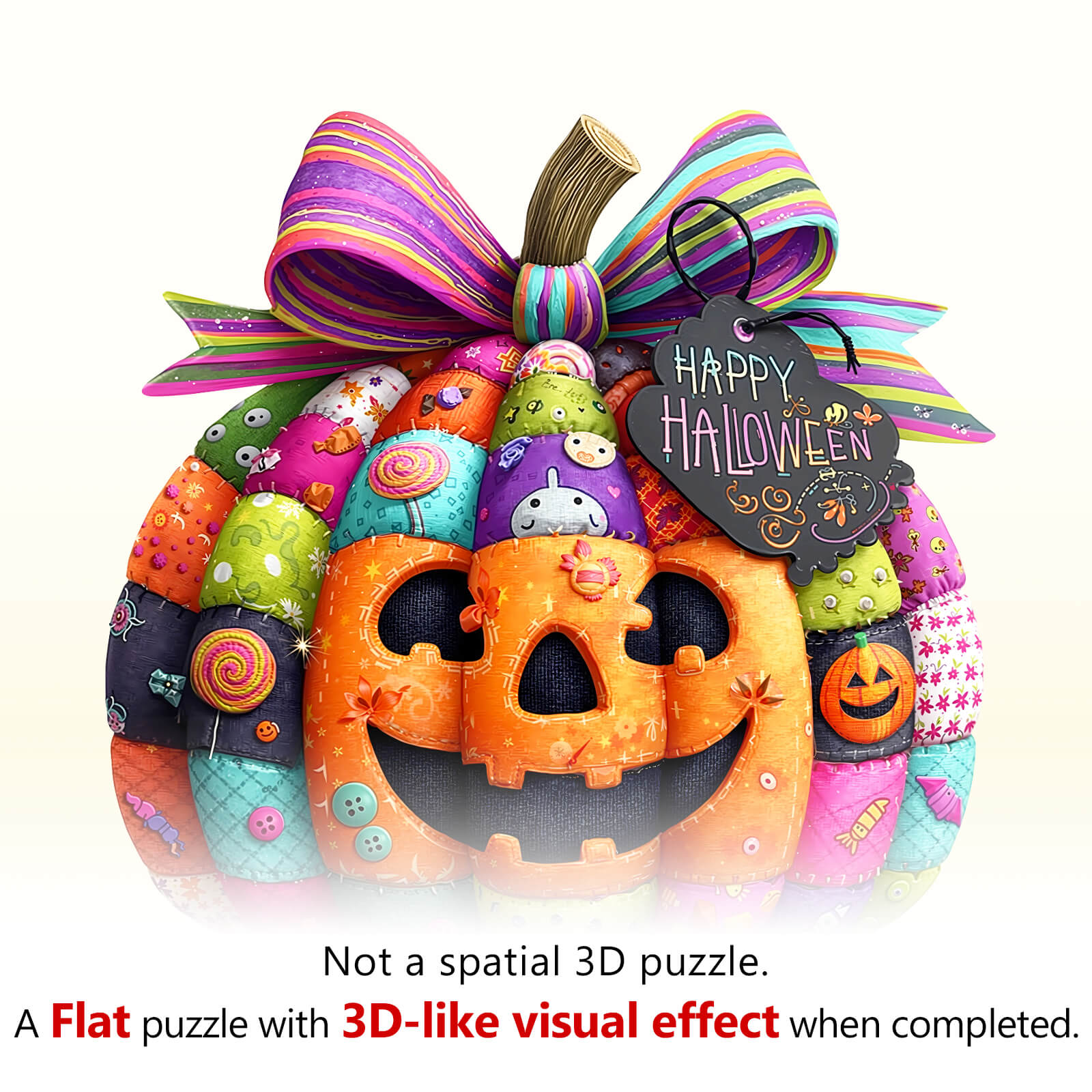 Halloween Pumpkin Gift Pack Wooden Jigsaw Puzzle