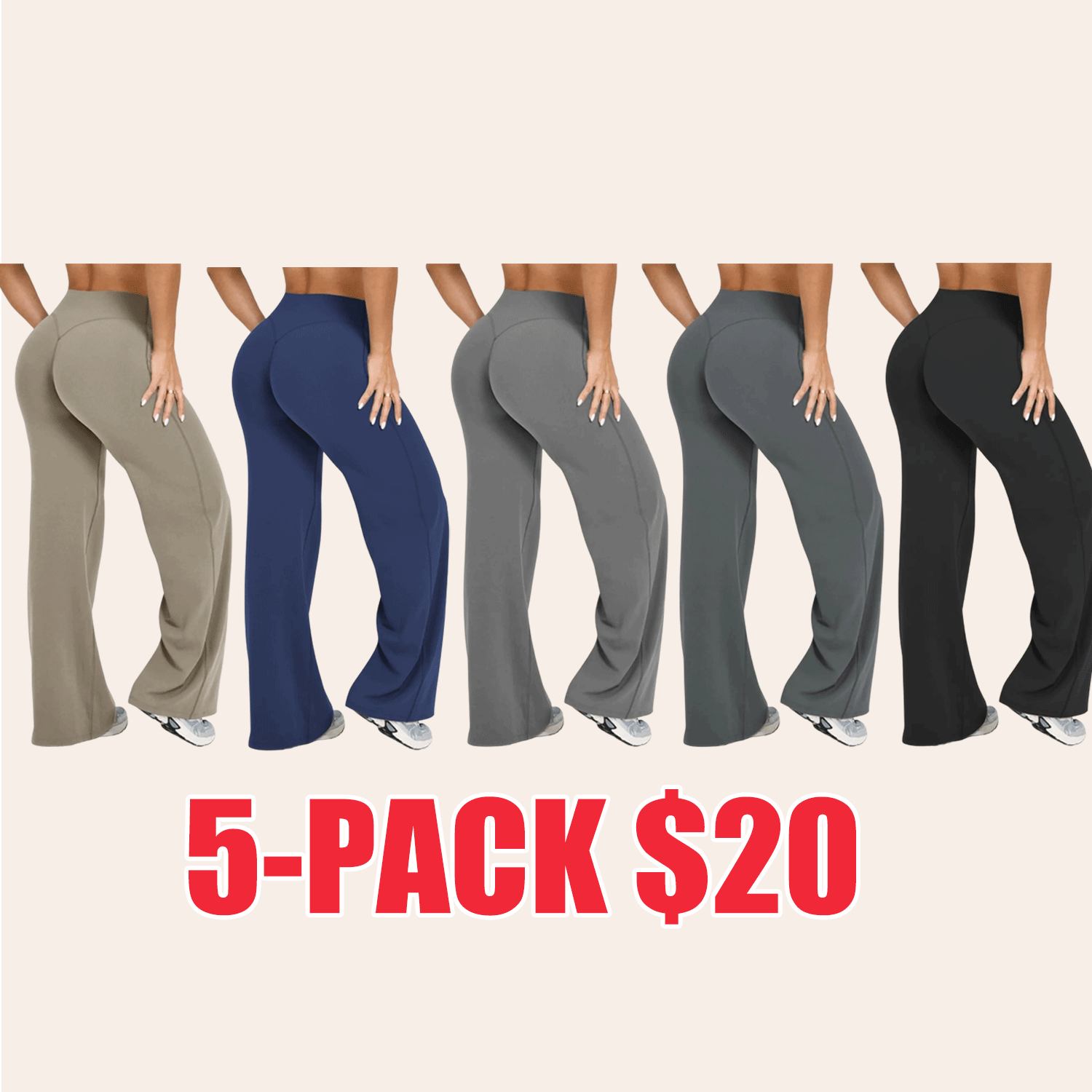 Women's Casual Wide Leg Sport Pants, Casual Sporty Trousers