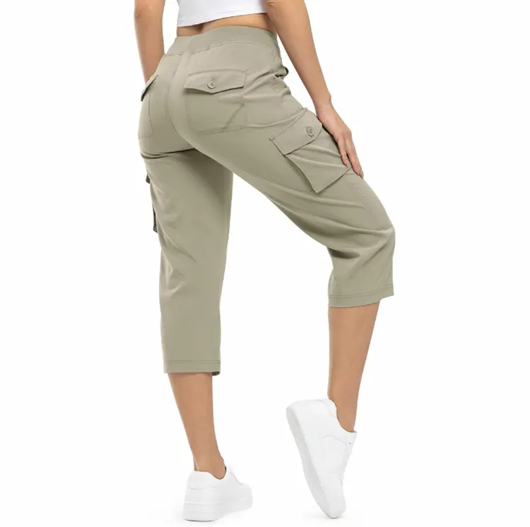 Women's Outdoor Cargo Capris – Lightweight Loose Shorts