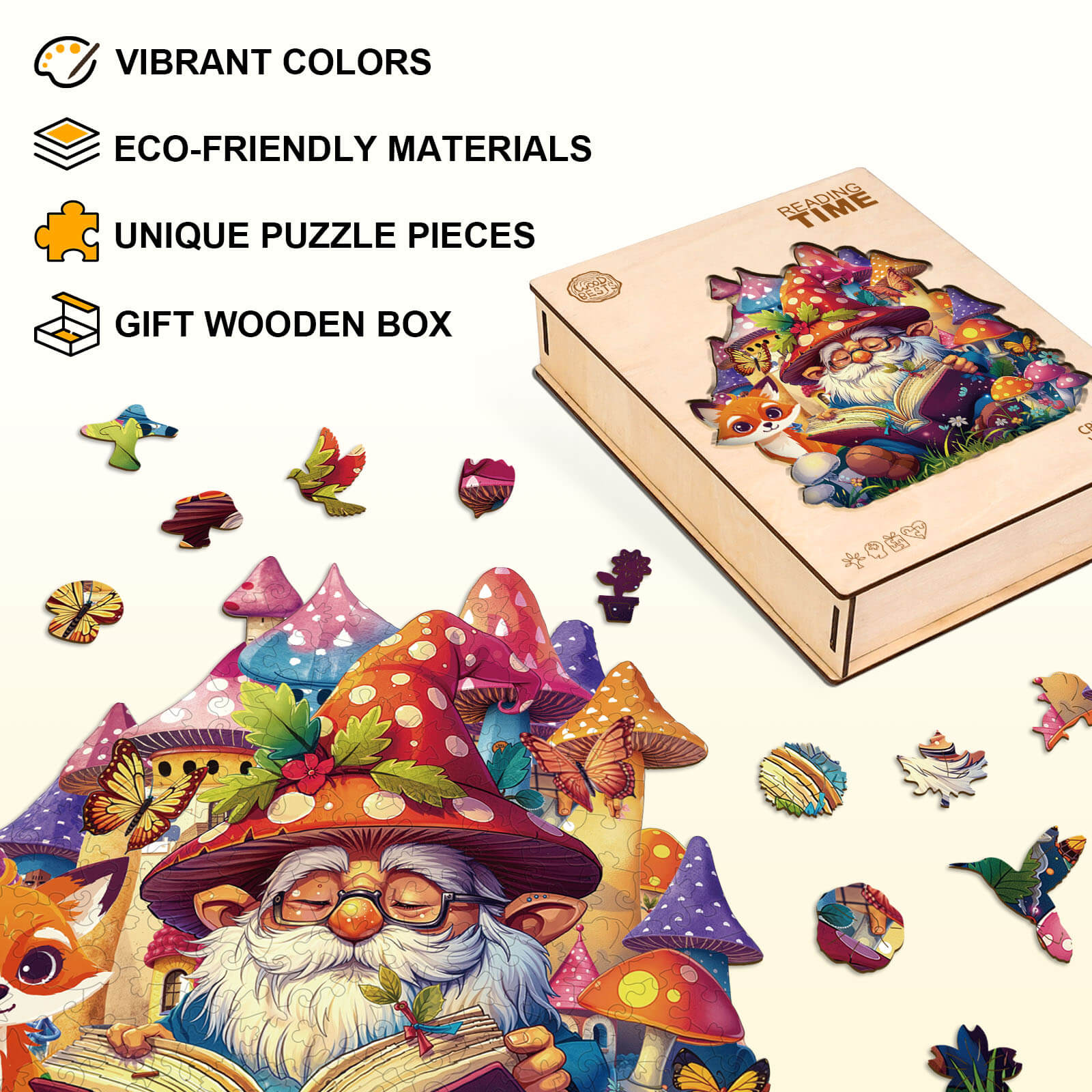 reading time Wooden Jigsaw Puzzle