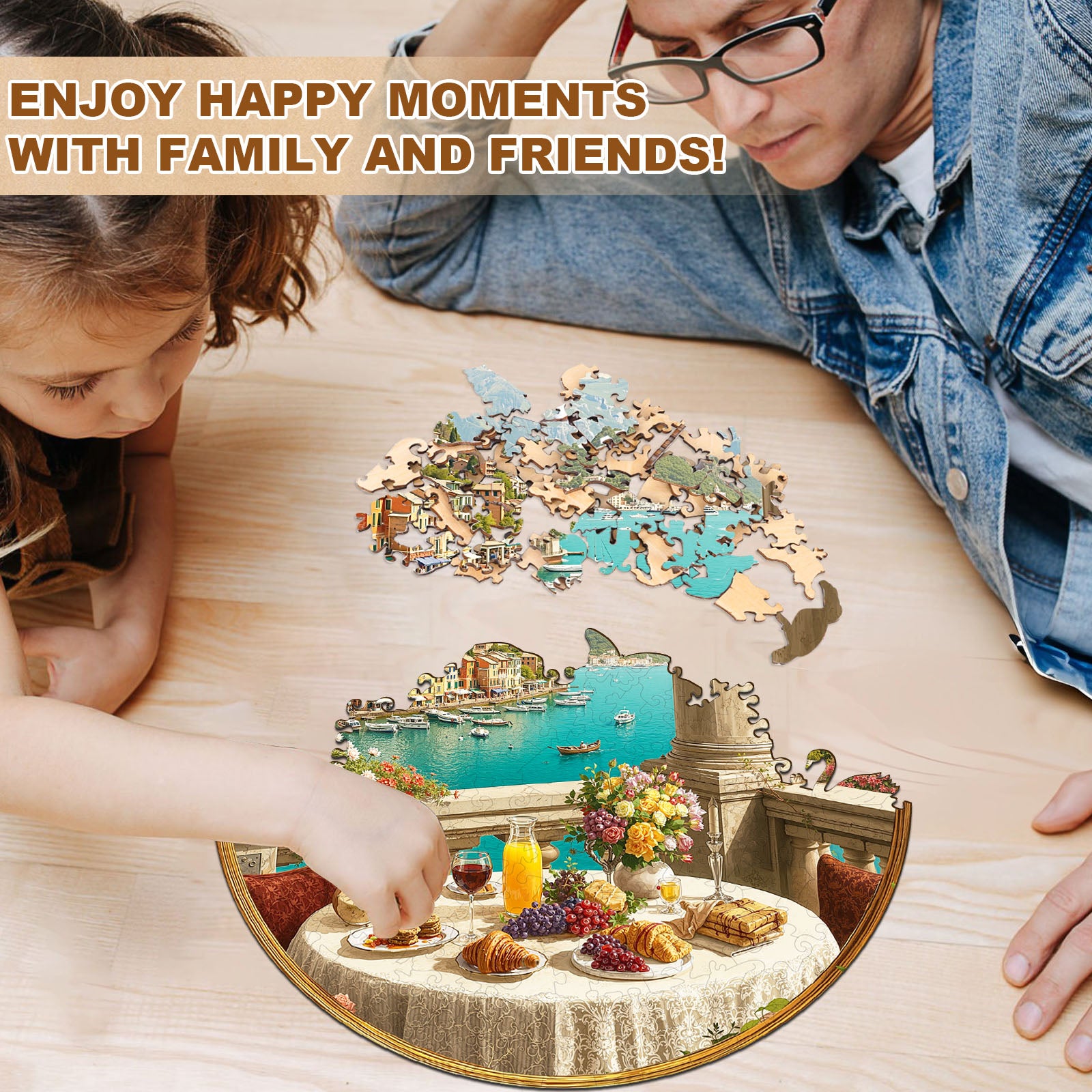 Afternoon Tea Scenery Wooden Jigsaw Puzzle