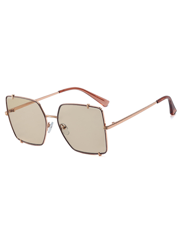 Geometric Sun-Protection Sunglasses Accessories