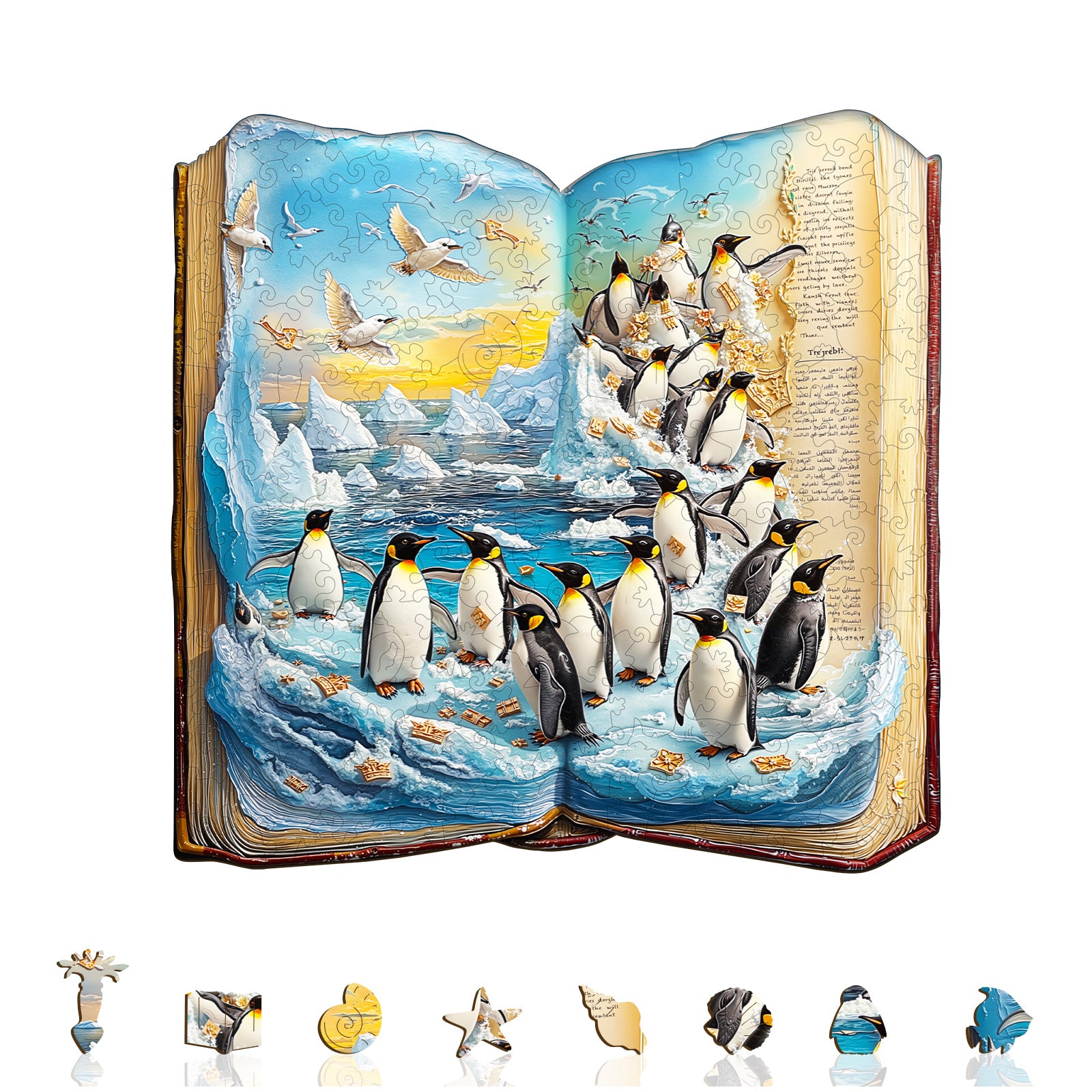 Penguin Story Wooden Jigsaw Puzzle