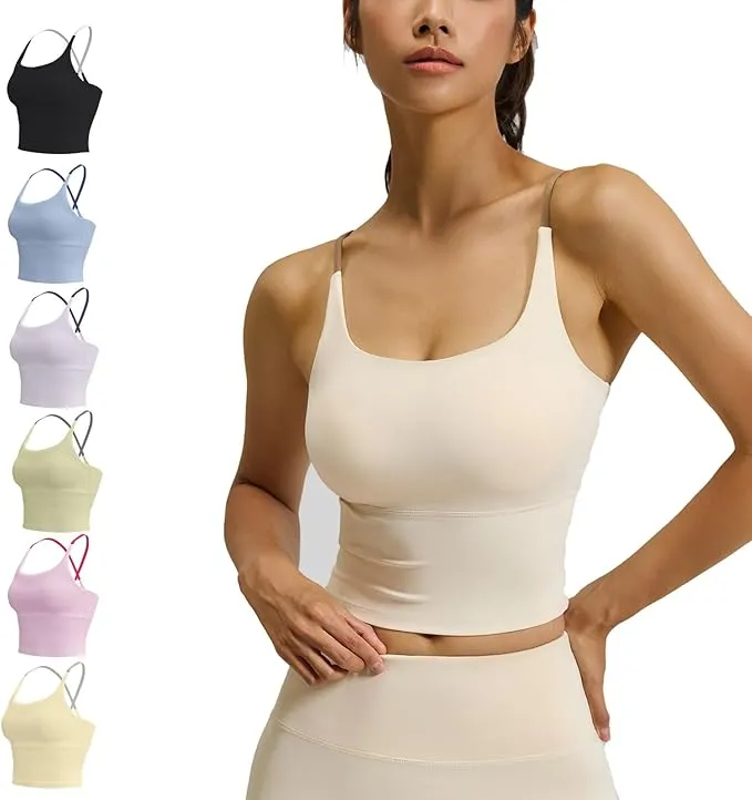 Women’s Criss Cross Support Sports Bra Crop Top