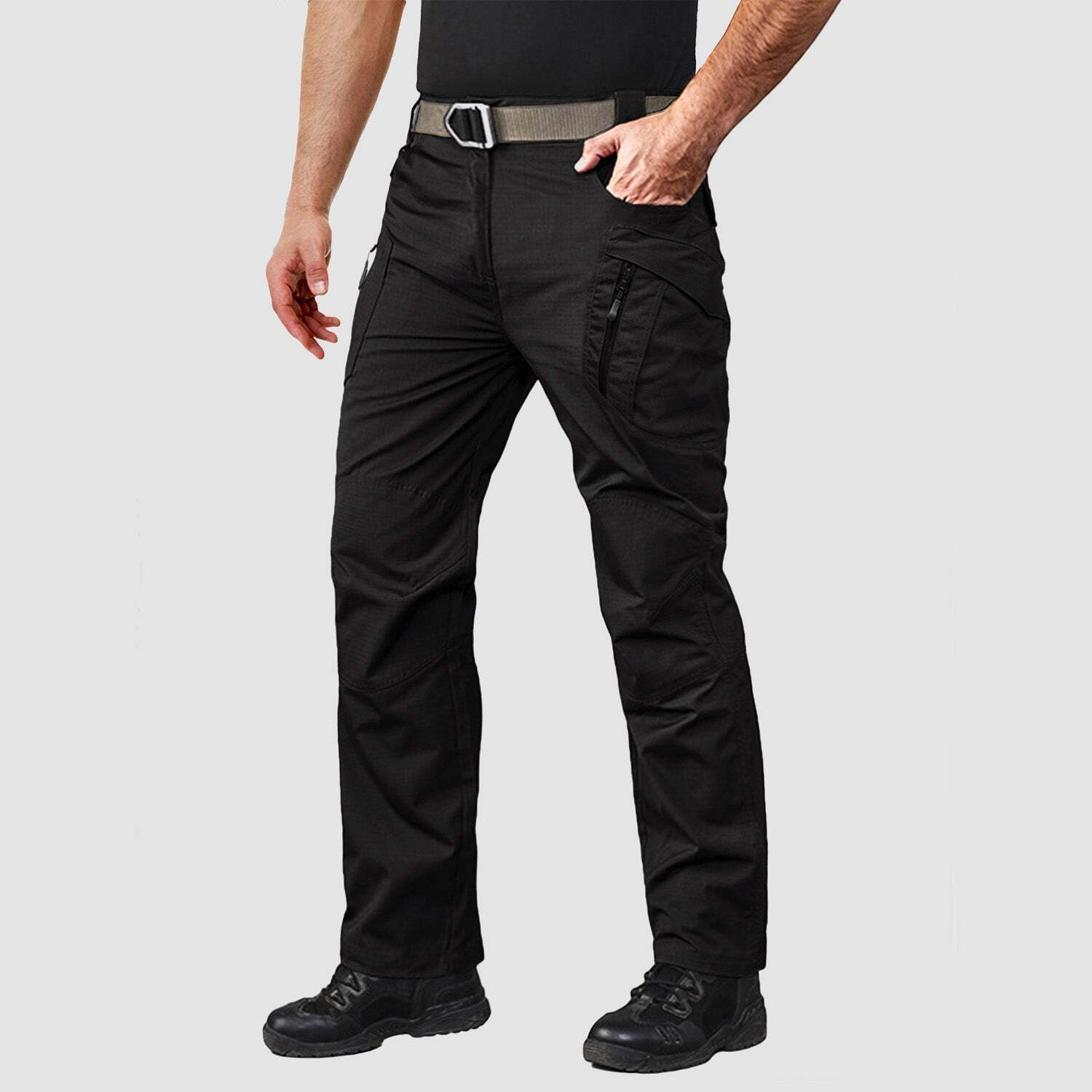 🔥🔥7-parks Men's Tactical Pants with 9 Pockets Rip-Stop Work Hiking Pants