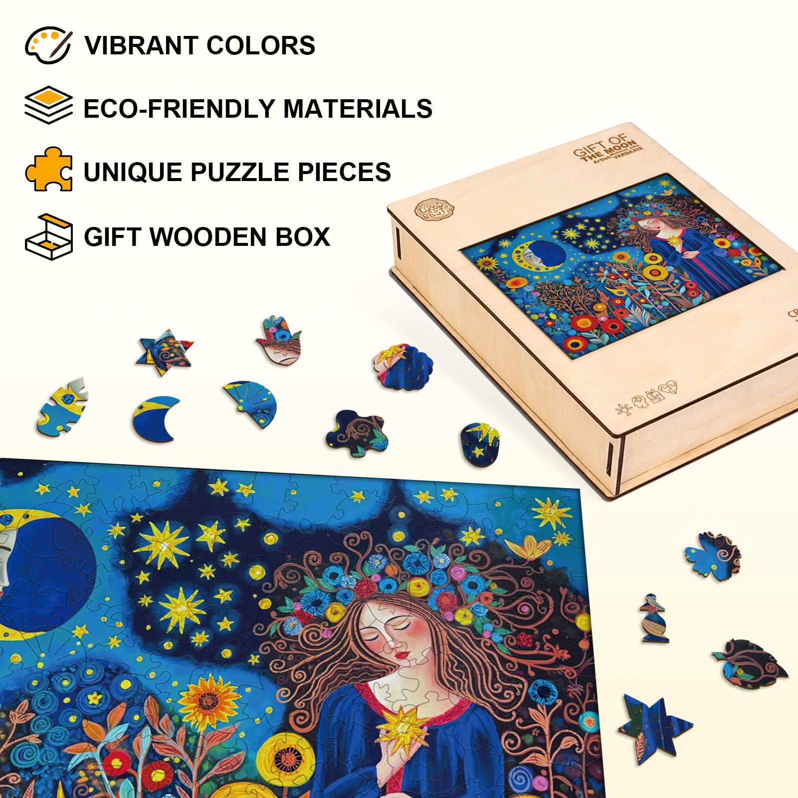 Gift of the Moon - By Artist Nicholas John VARDAXIS