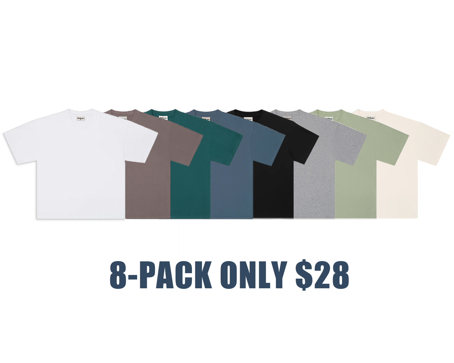 300 GSM Heavyweight White Core Tee V2 – Premium Cotton Essential T-Shirt