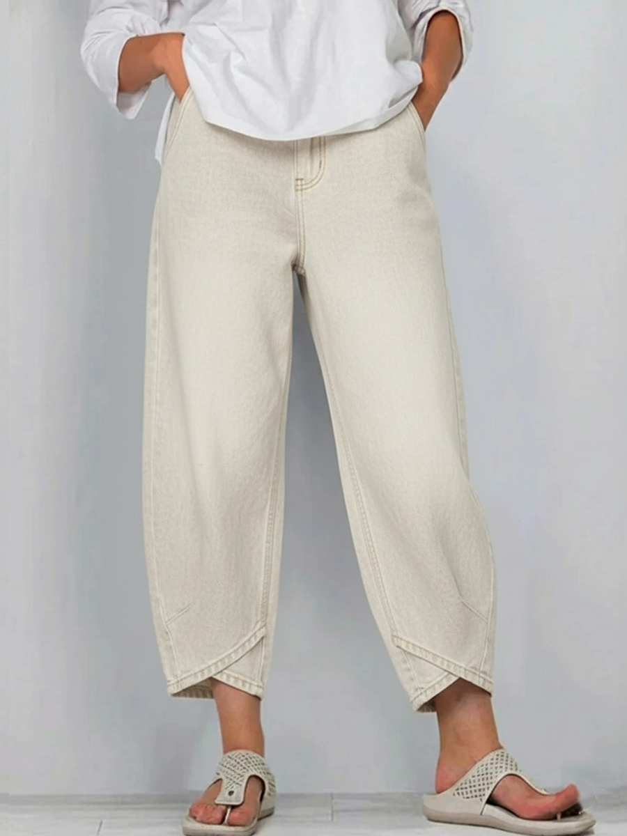 New Arrivals🔥 Women's Casual Simple Denim Cotton Pants