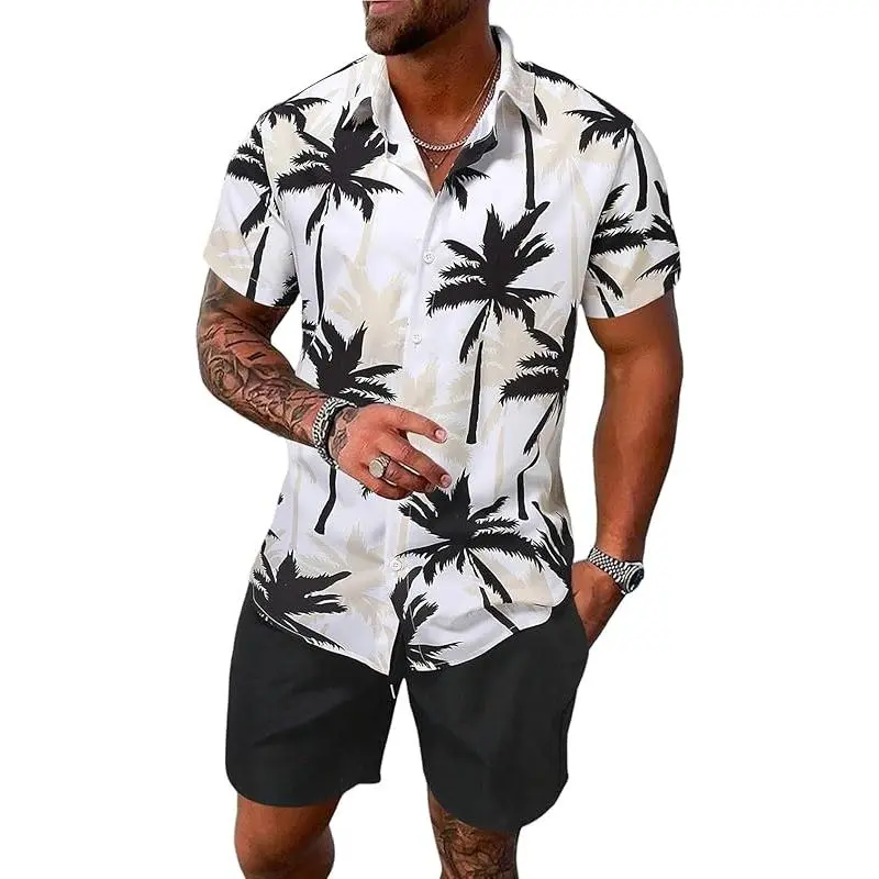 Men's Tropical Print 2-Piece Set