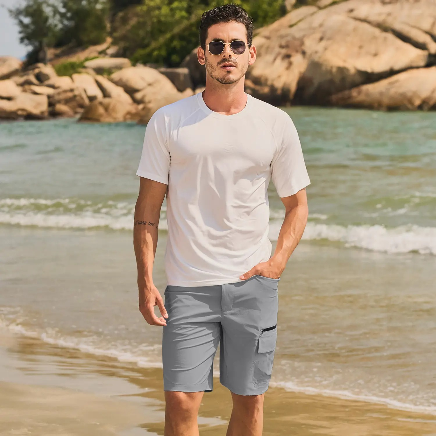 Men's Hiking Cargo Shorts 9