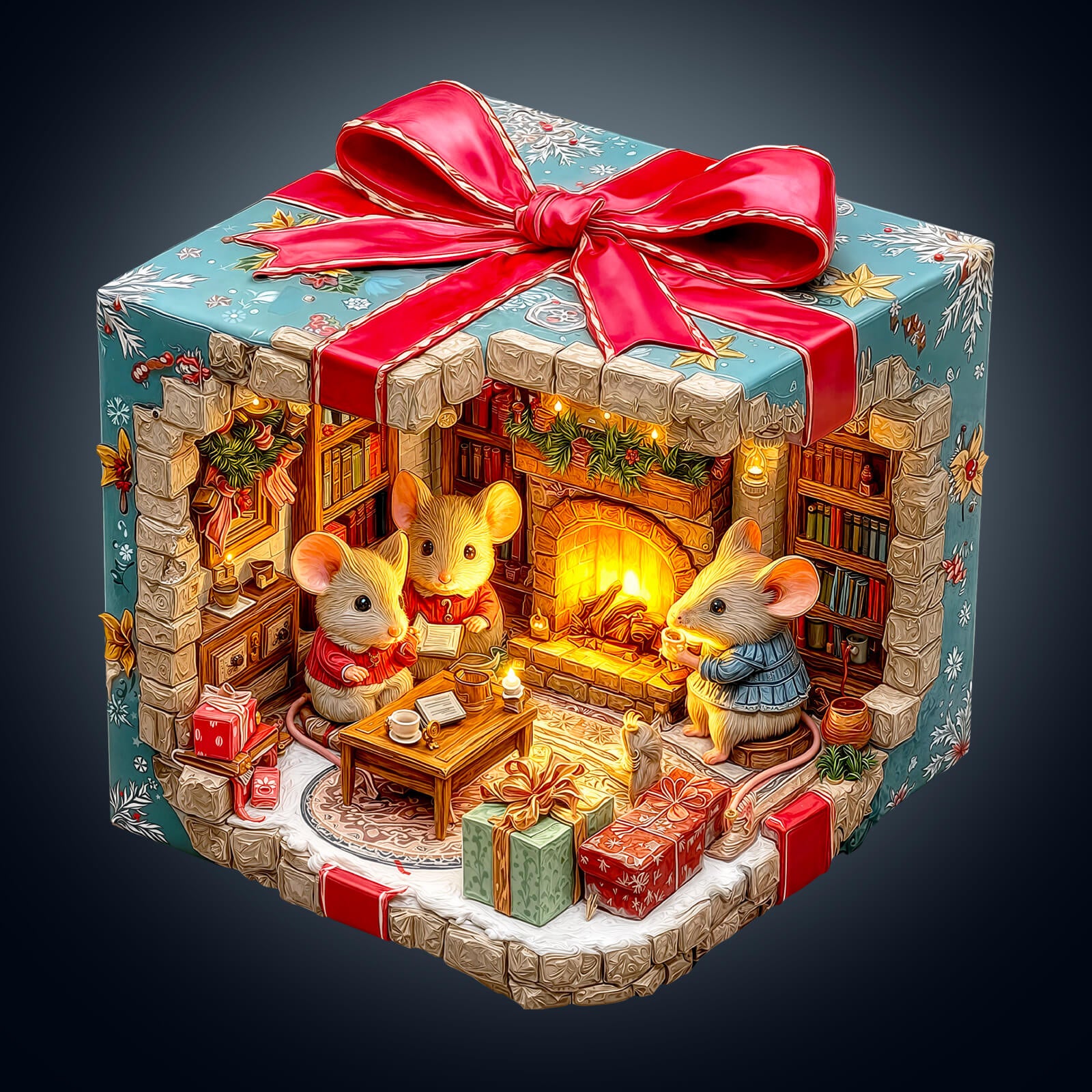 Mouse's Gift House Wooden Jigsaw Puzzle