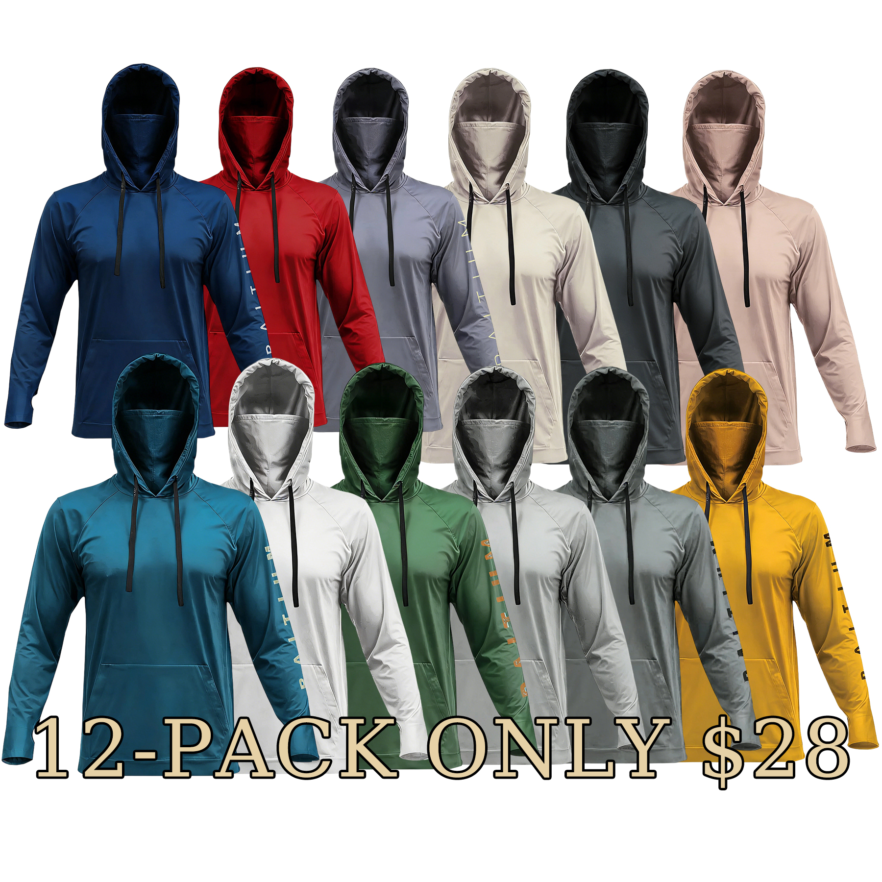 ☀️Men’s UPF 100 Sun Protection Hoodie with UV Detection