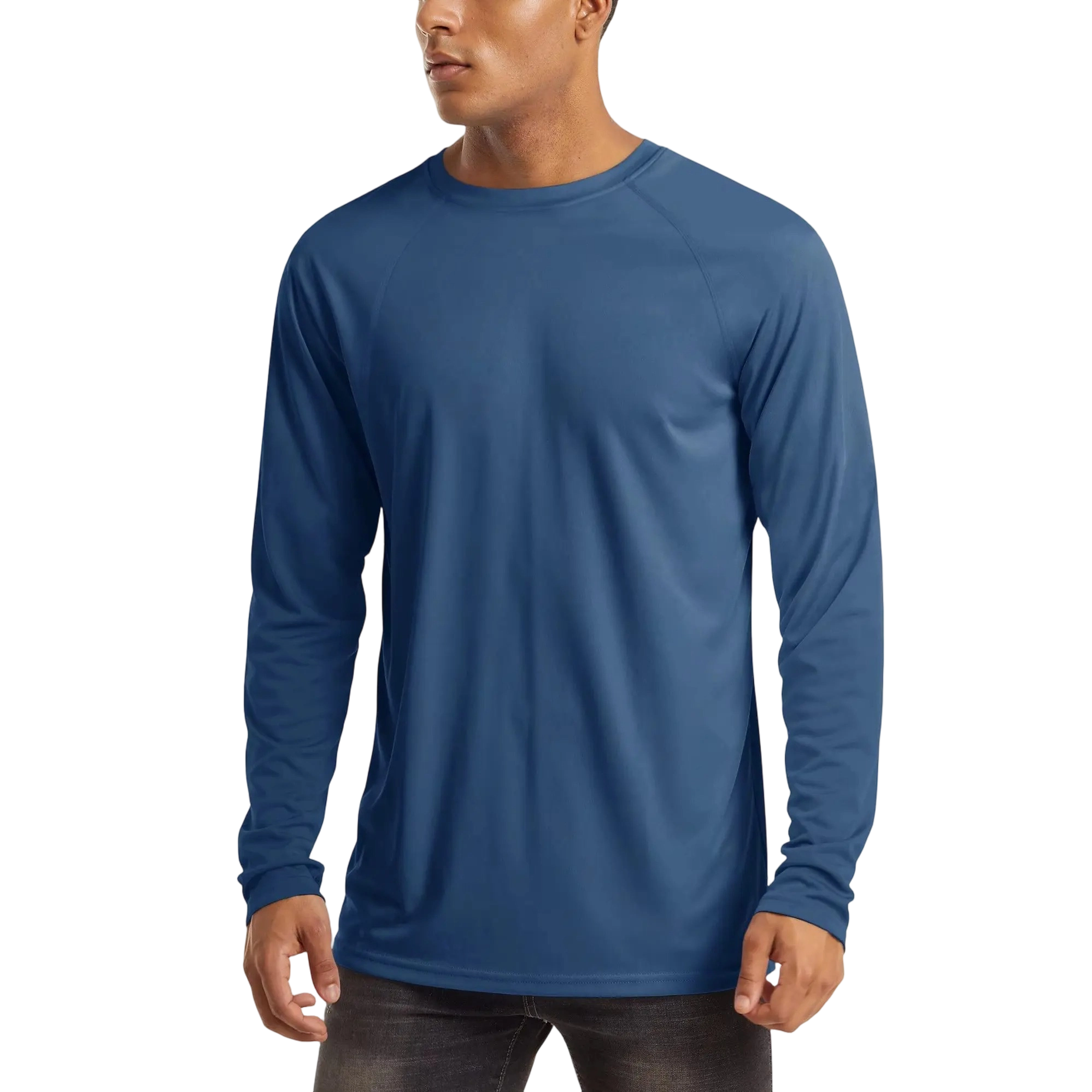 Men's UPF 50+ Long Sleeve Quick Dry Rash Guard Shirt