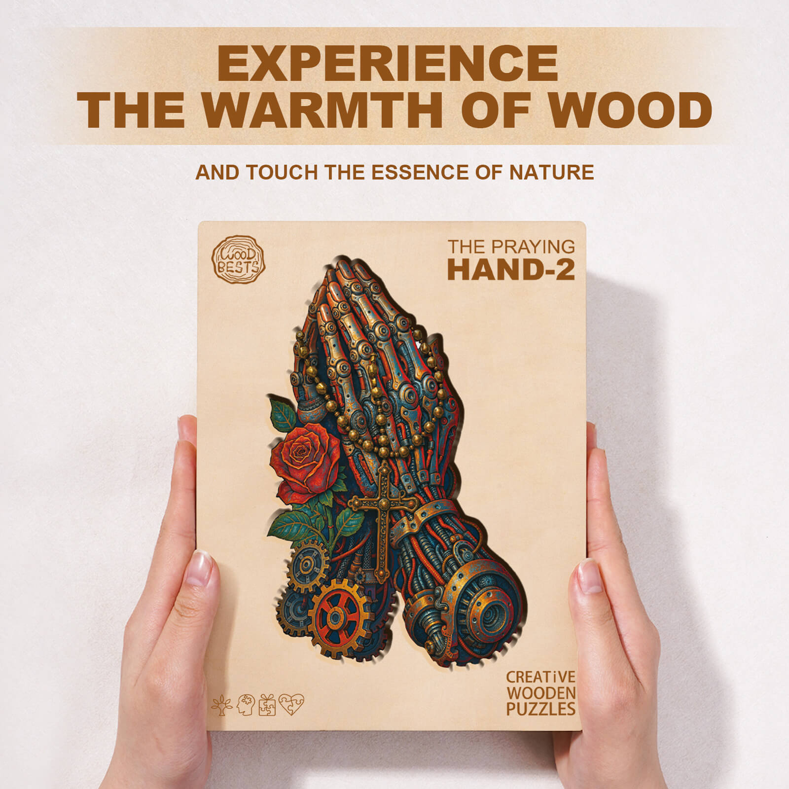 The Praying Hand-2 Wooden Jigsaw Puzzle