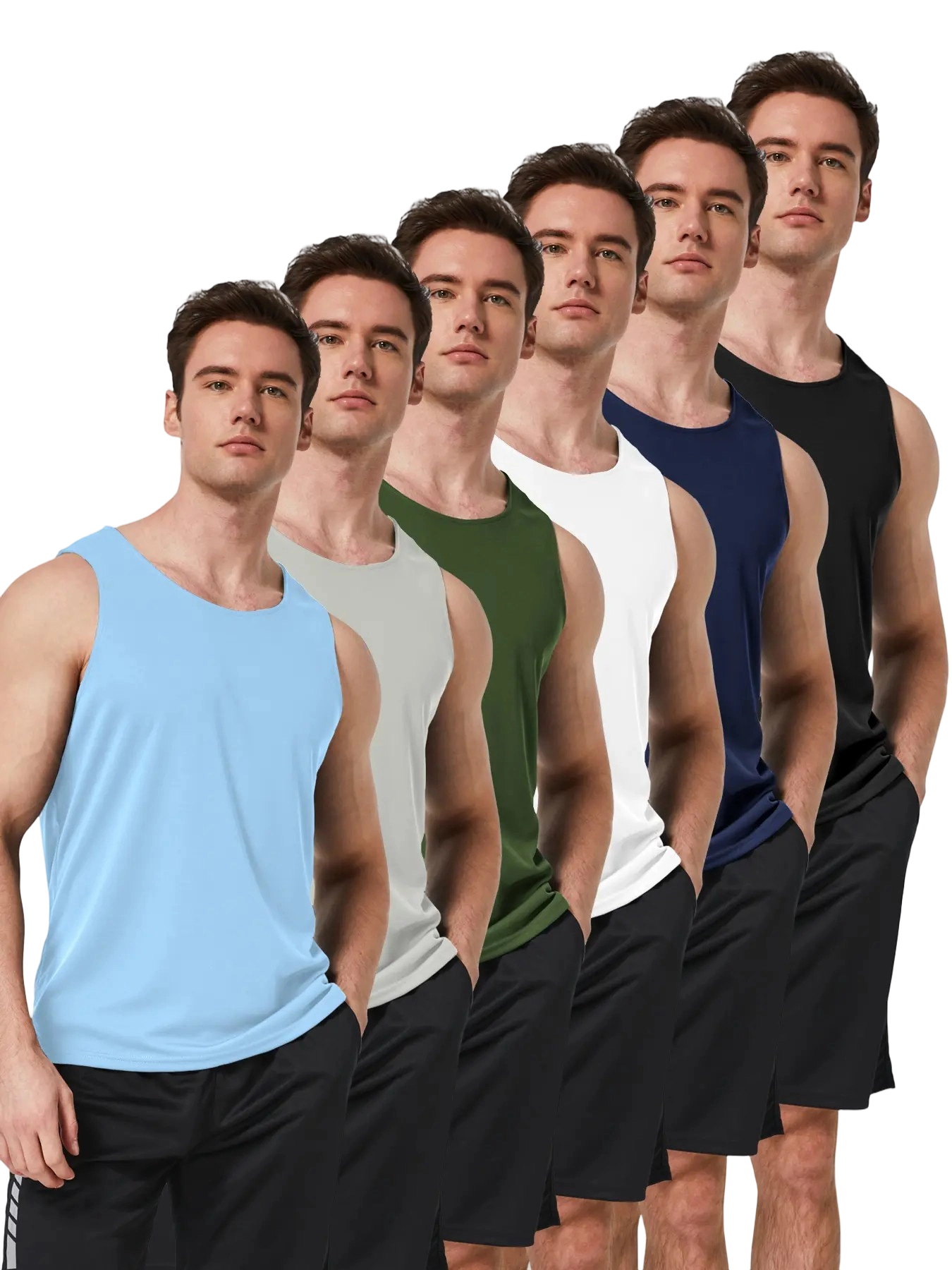 🔥Easter Sale!!Men's Quick Dry Workout Tank Tops Breathable Gym Sleeveless Muscle Shirts dealsforyoudays