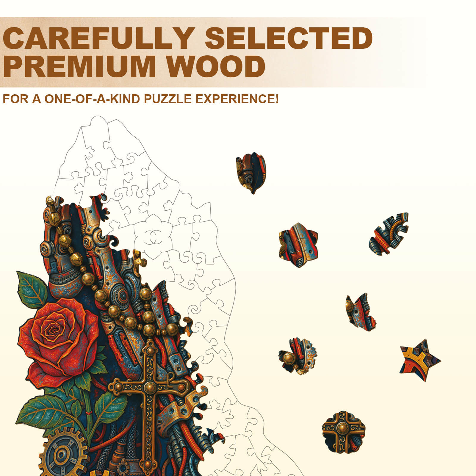 The Praying Hand-2 Wooden Jigsaw Puzzle