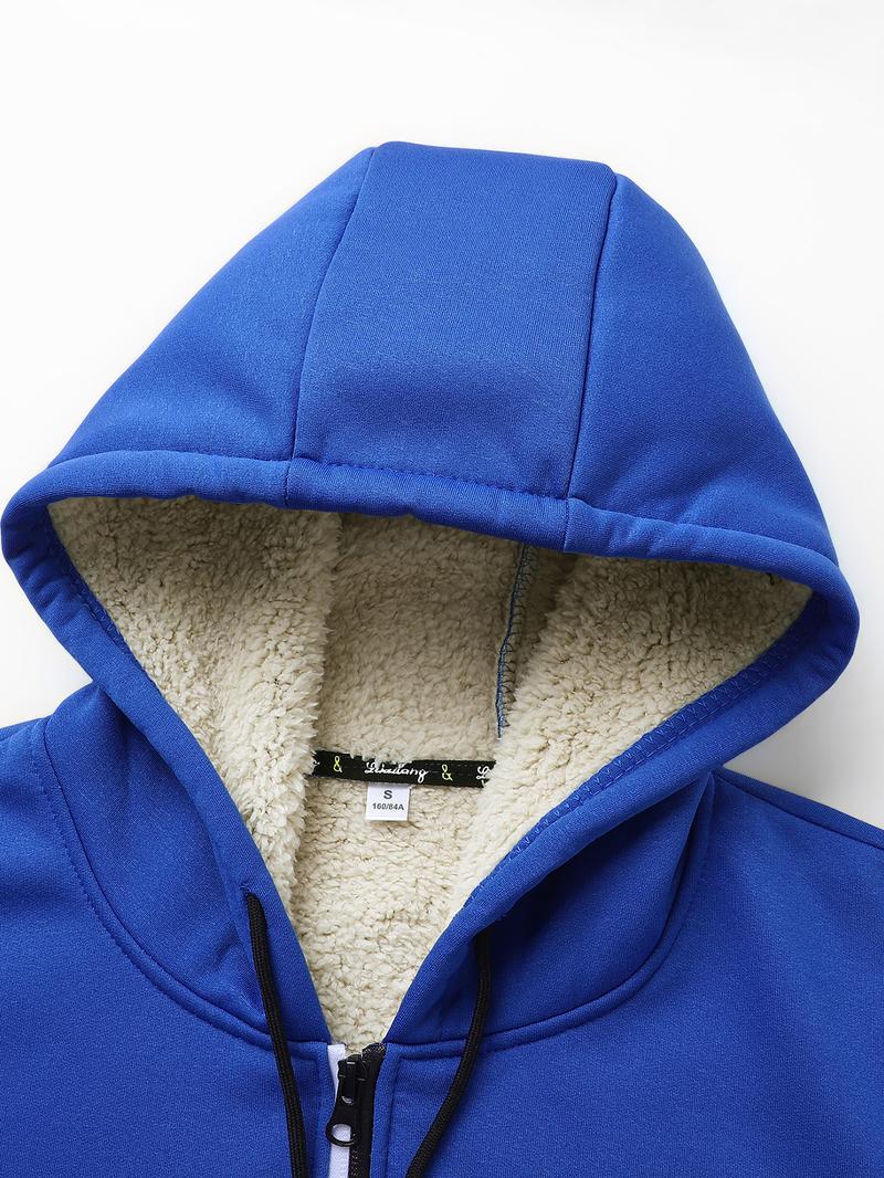 Men's Fleece-Lined Hooded Warmth Jacket