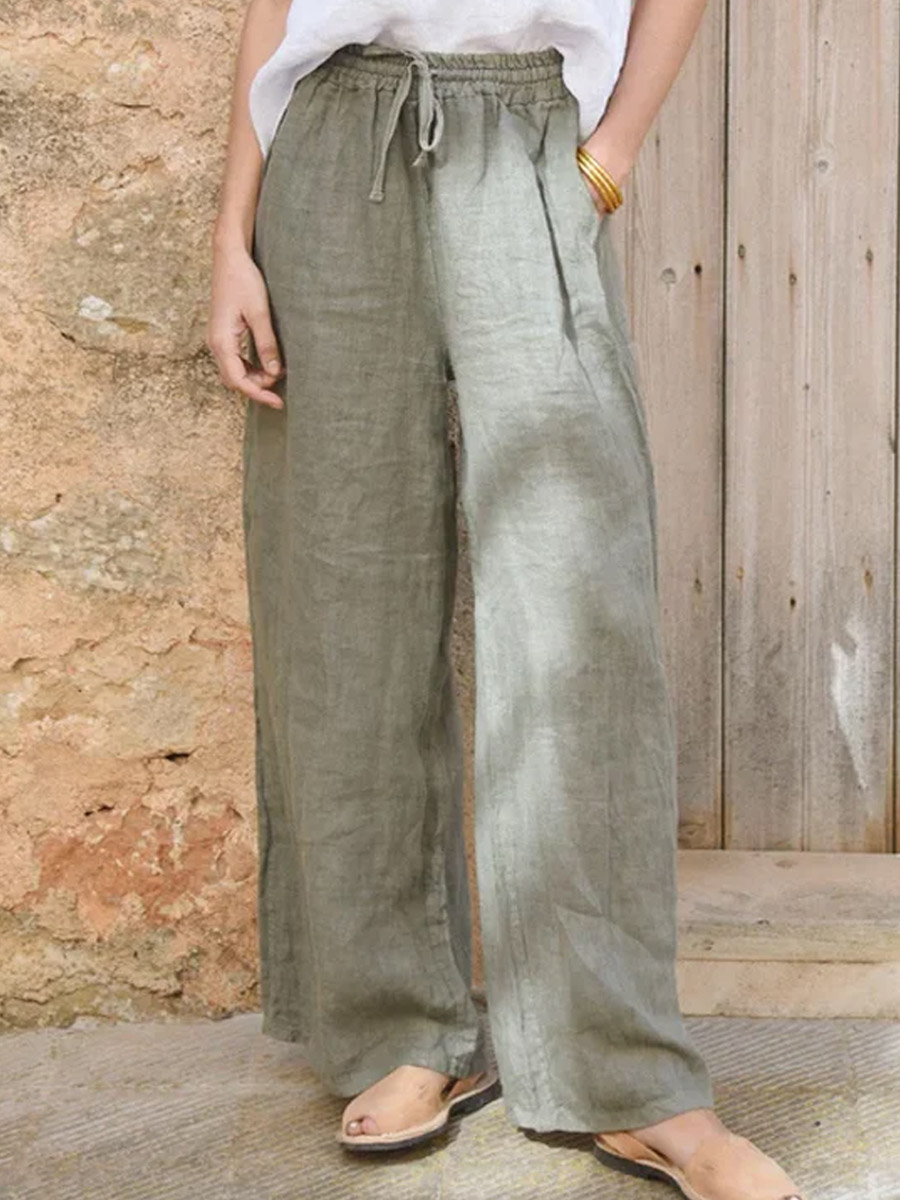 Women's Cotton And Linen Casual Pants