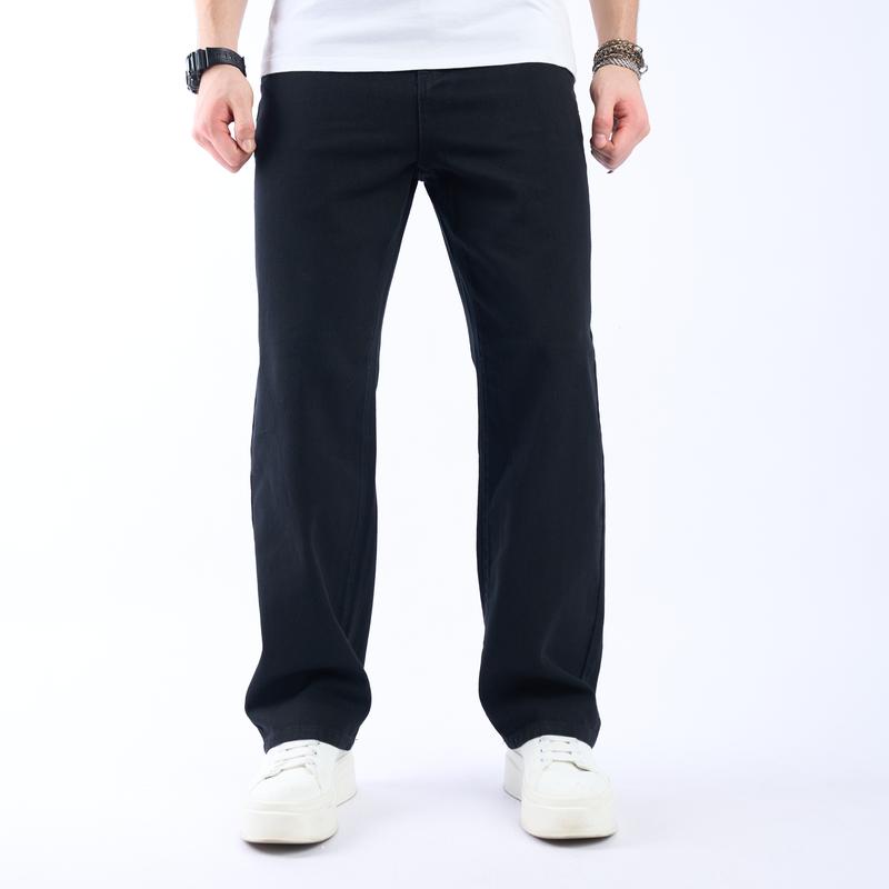 Men’s Loose Fit Cargo Denim Pants — Relaxed Streetwear Style