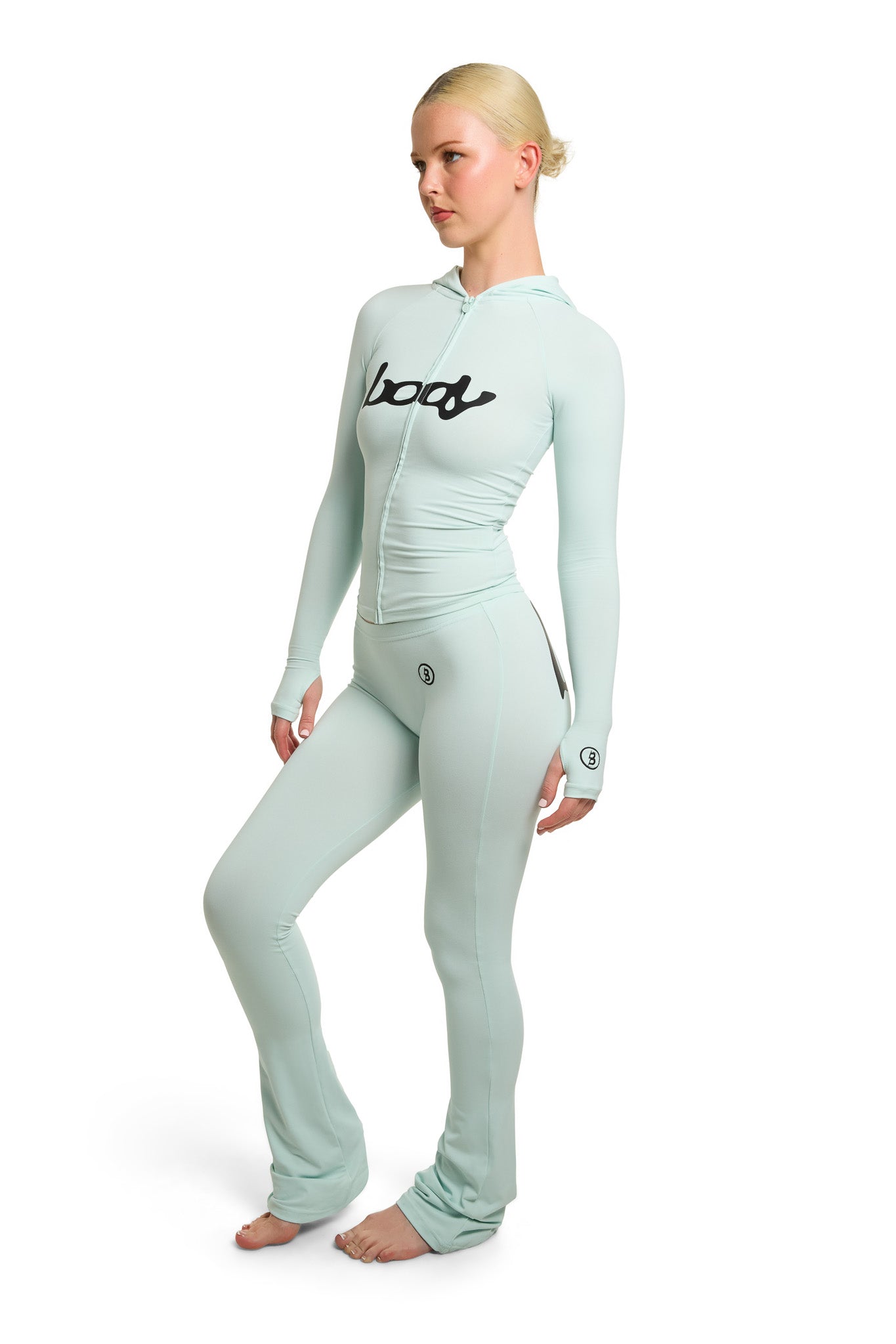 BASICS ULTRA LOW-RISE LEGGINGS 2.0 (SKY BLUE/BLACK)