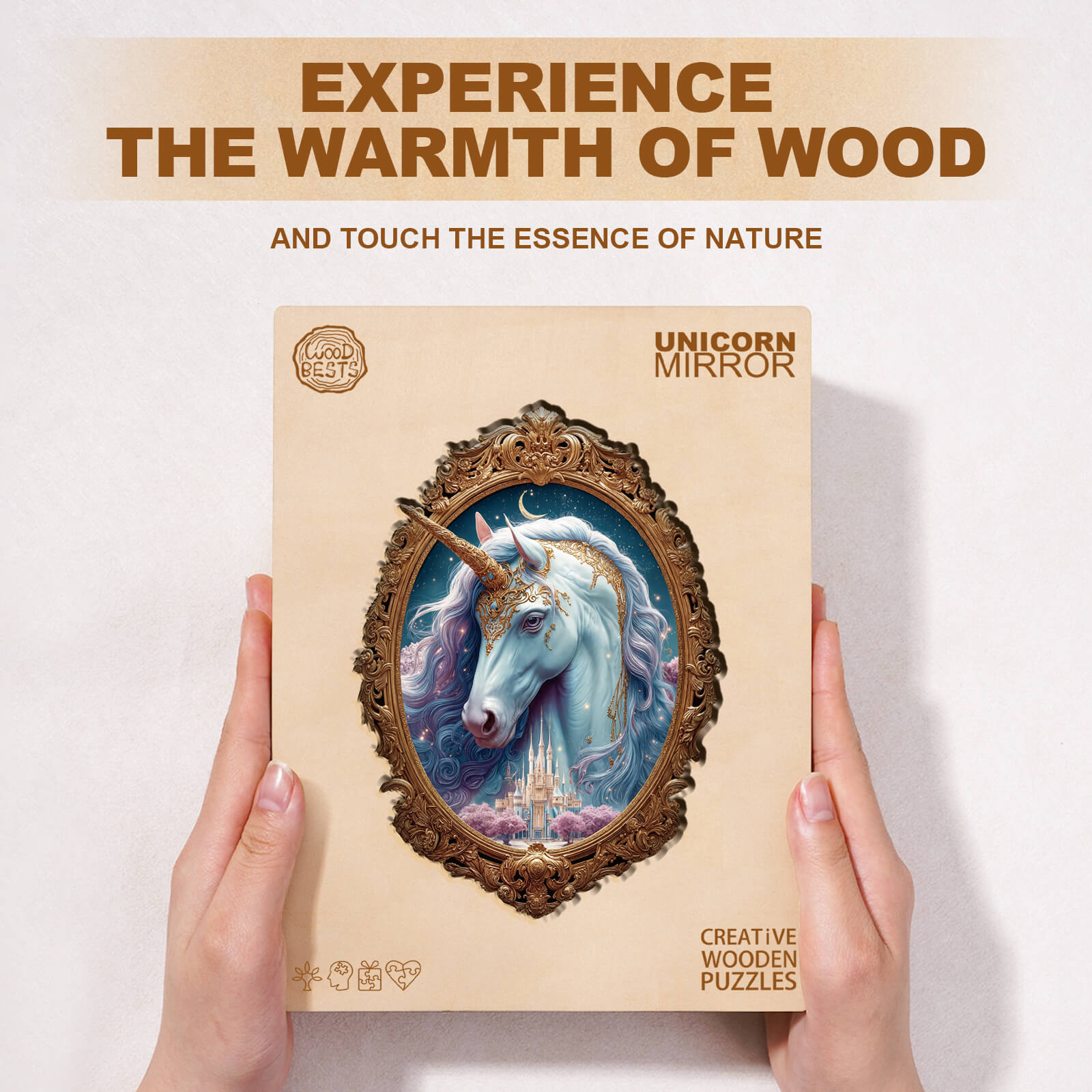 Unicorn Mirror Wooden Jigsaw Puzzle
