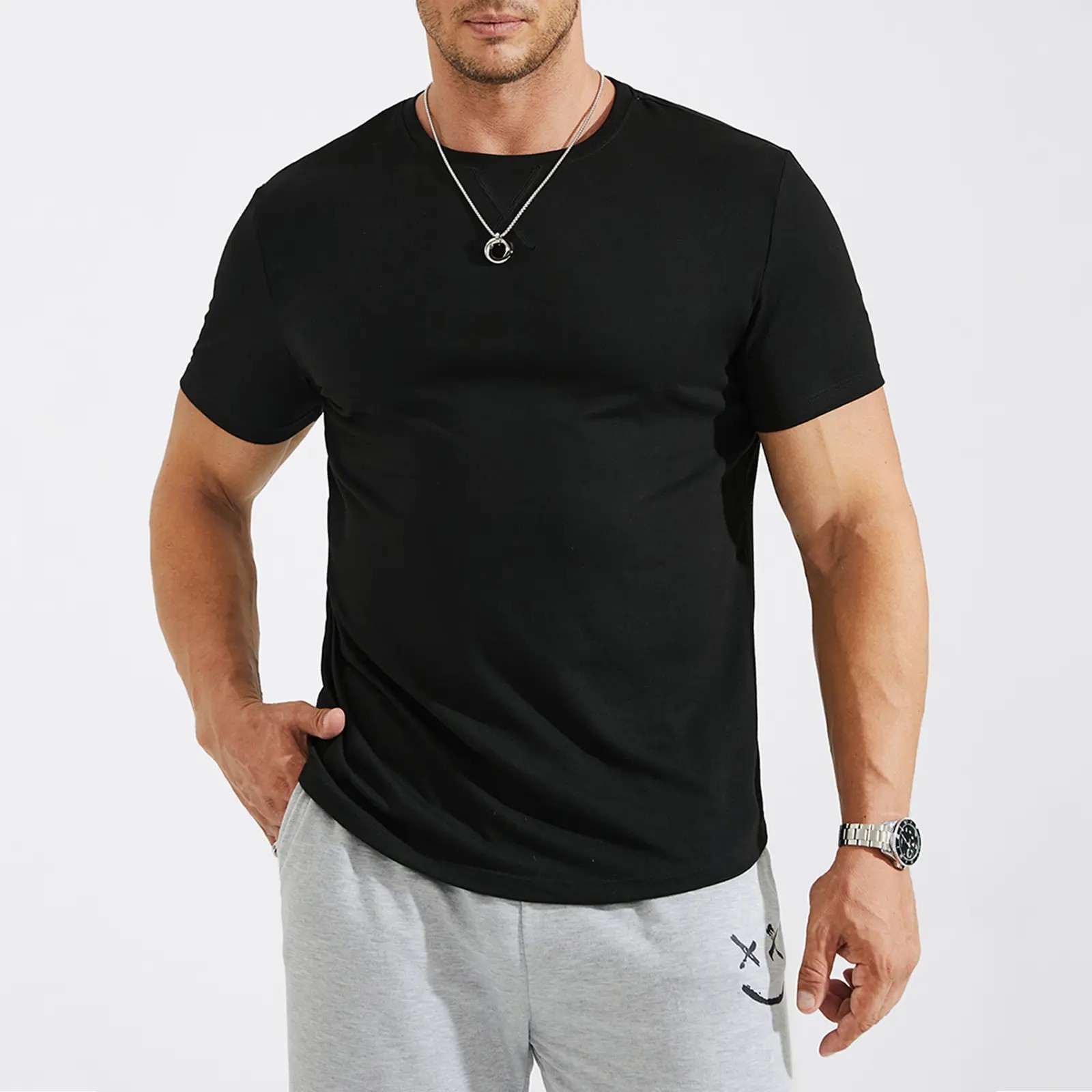 👕Essential Cotton Crewneck T-Shirt
