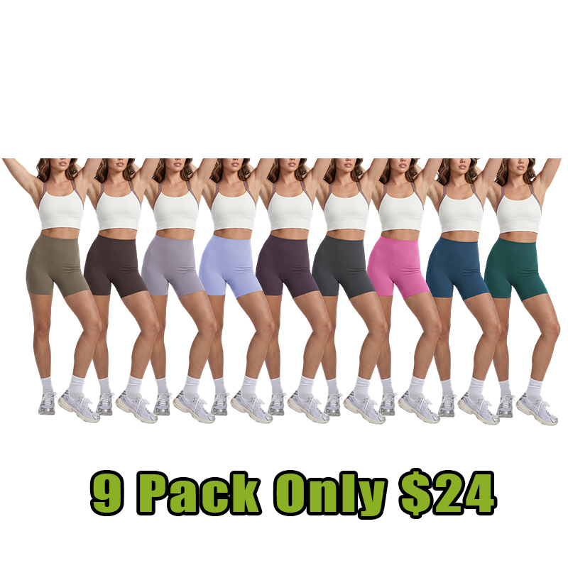 Women’s High-Waist Sculpting Biker Shorts With Pockets