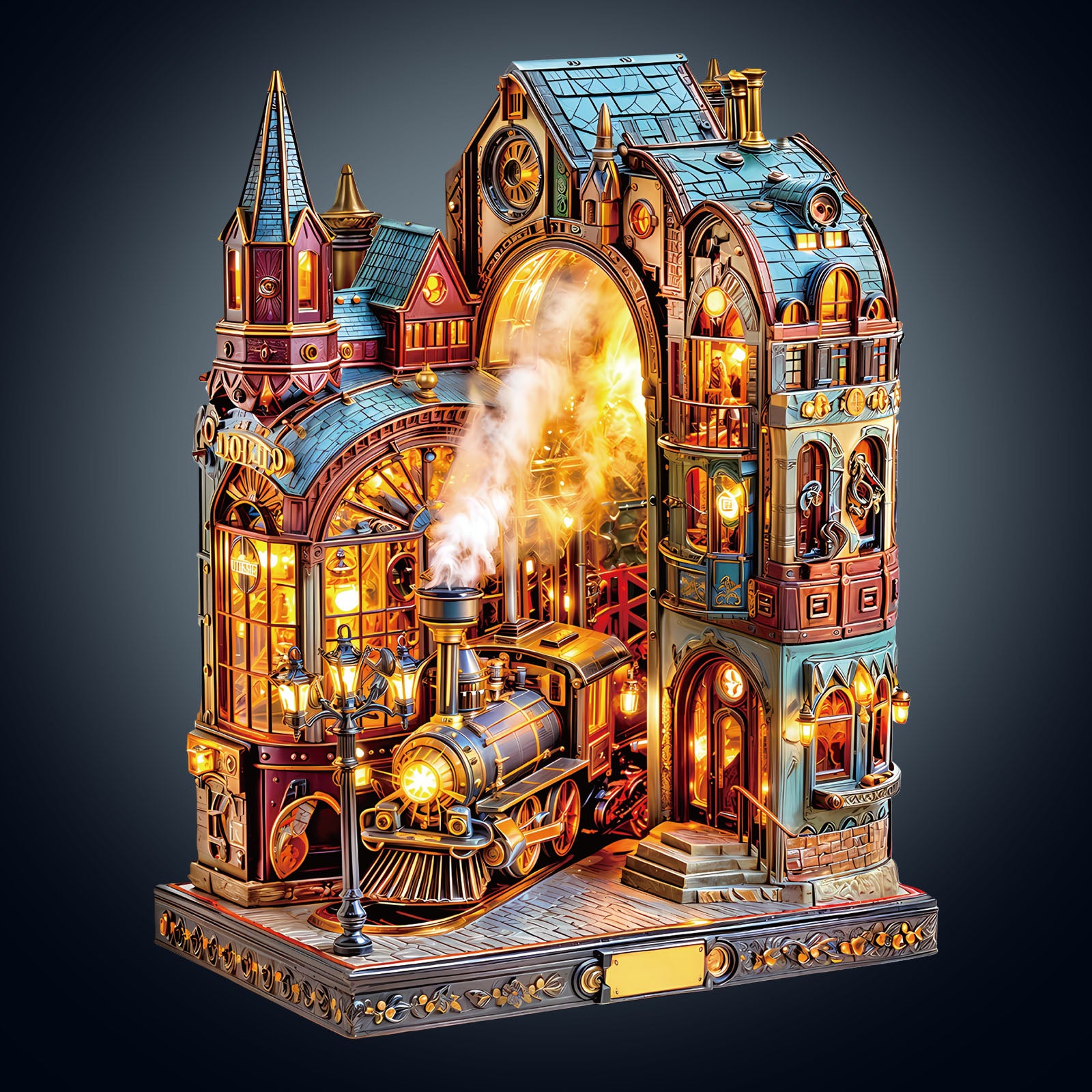 Steam platform Wooden Jigsaw Puzzle