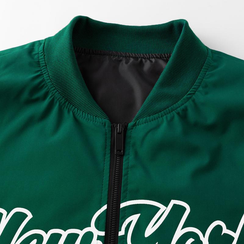 Letter Print Sports Jacket, Men's Casual Jacket