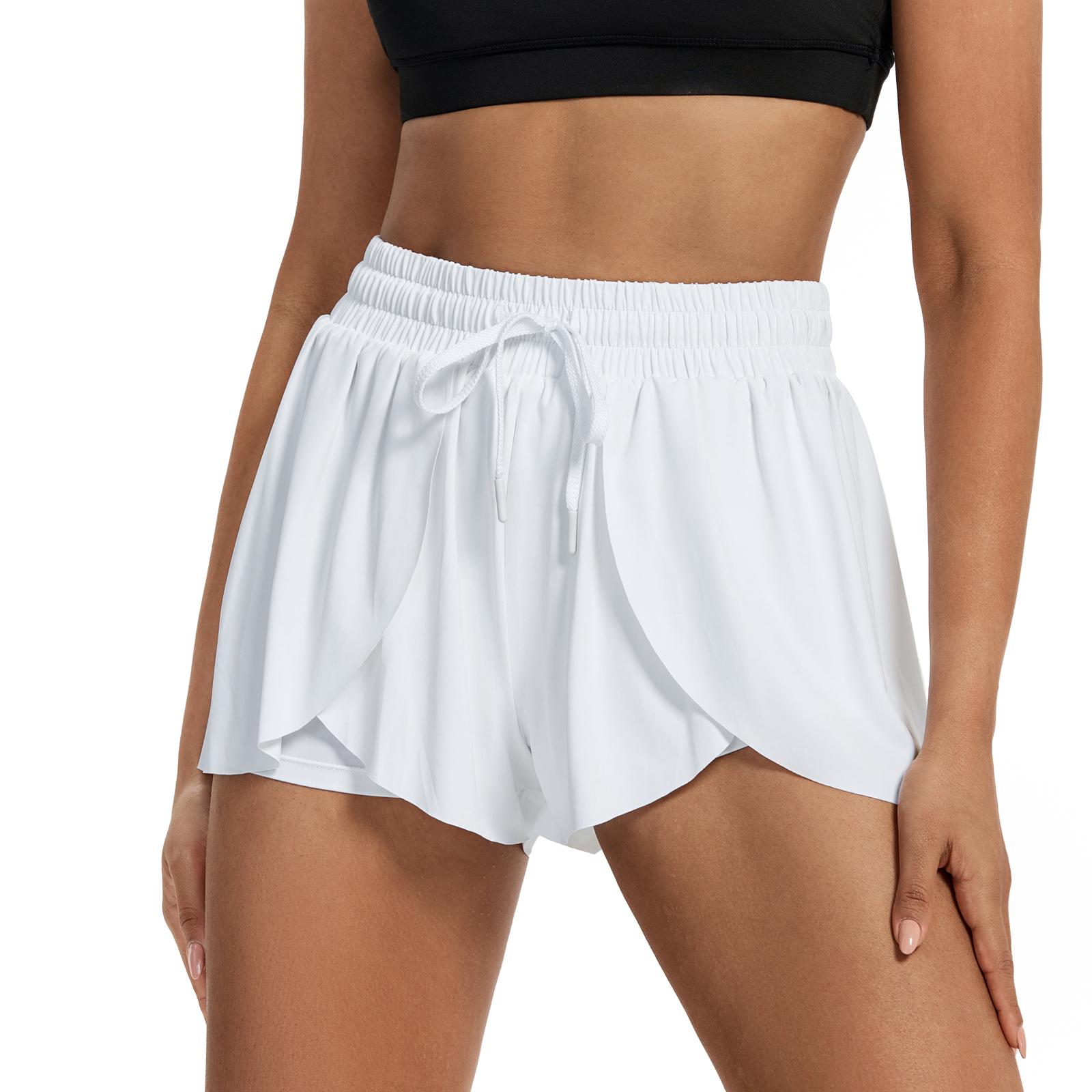 🔥Women’s Flowy 2-in-1 Running Skort Shorts with Pockets