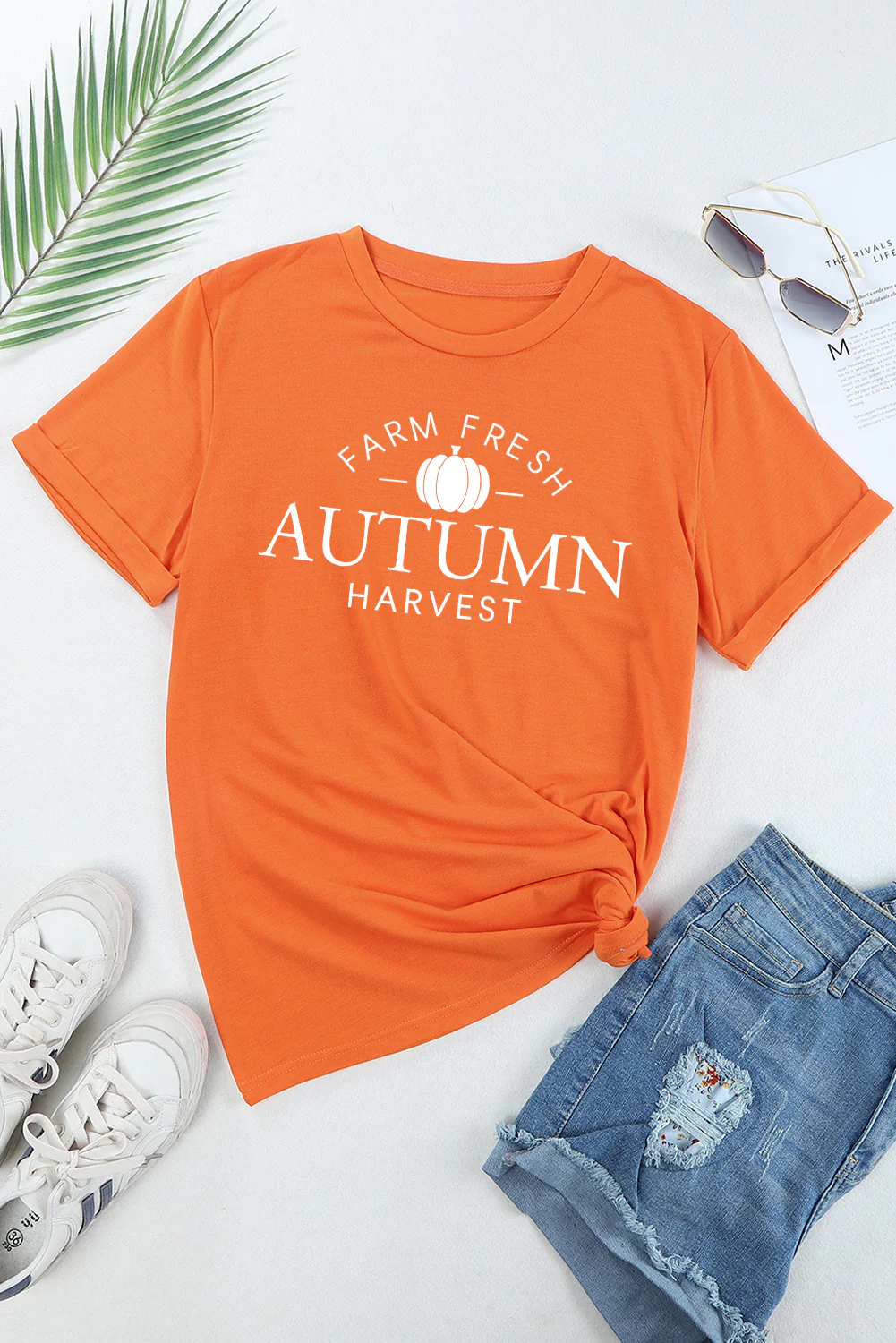 FARM FRESH AUTUMN Harvest Crew Neck T Shirt