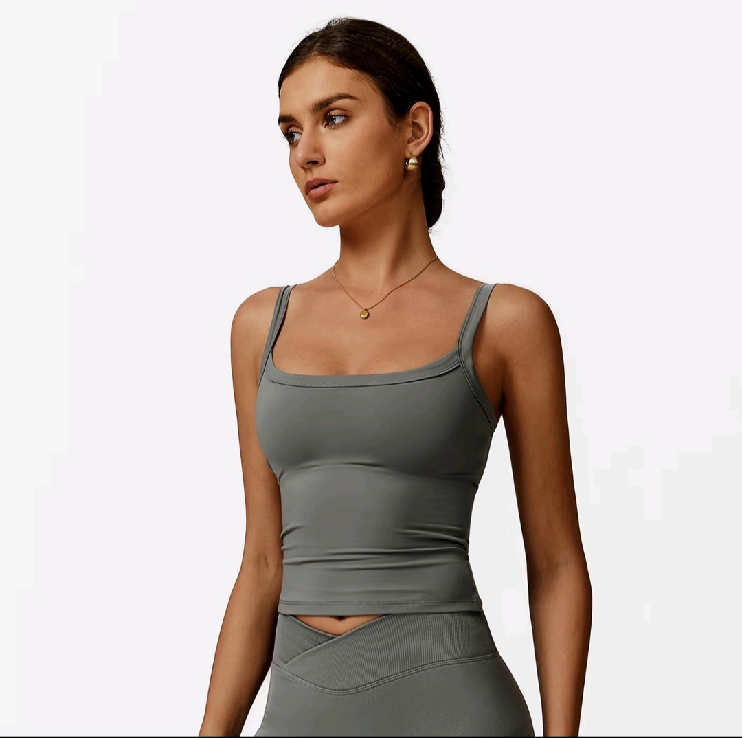 2025 Summer Women's Tank Top-Racerback Sleeveless Workout Shirt with Built-inBra |4-Way Stretch, Quick Dry & Breathable