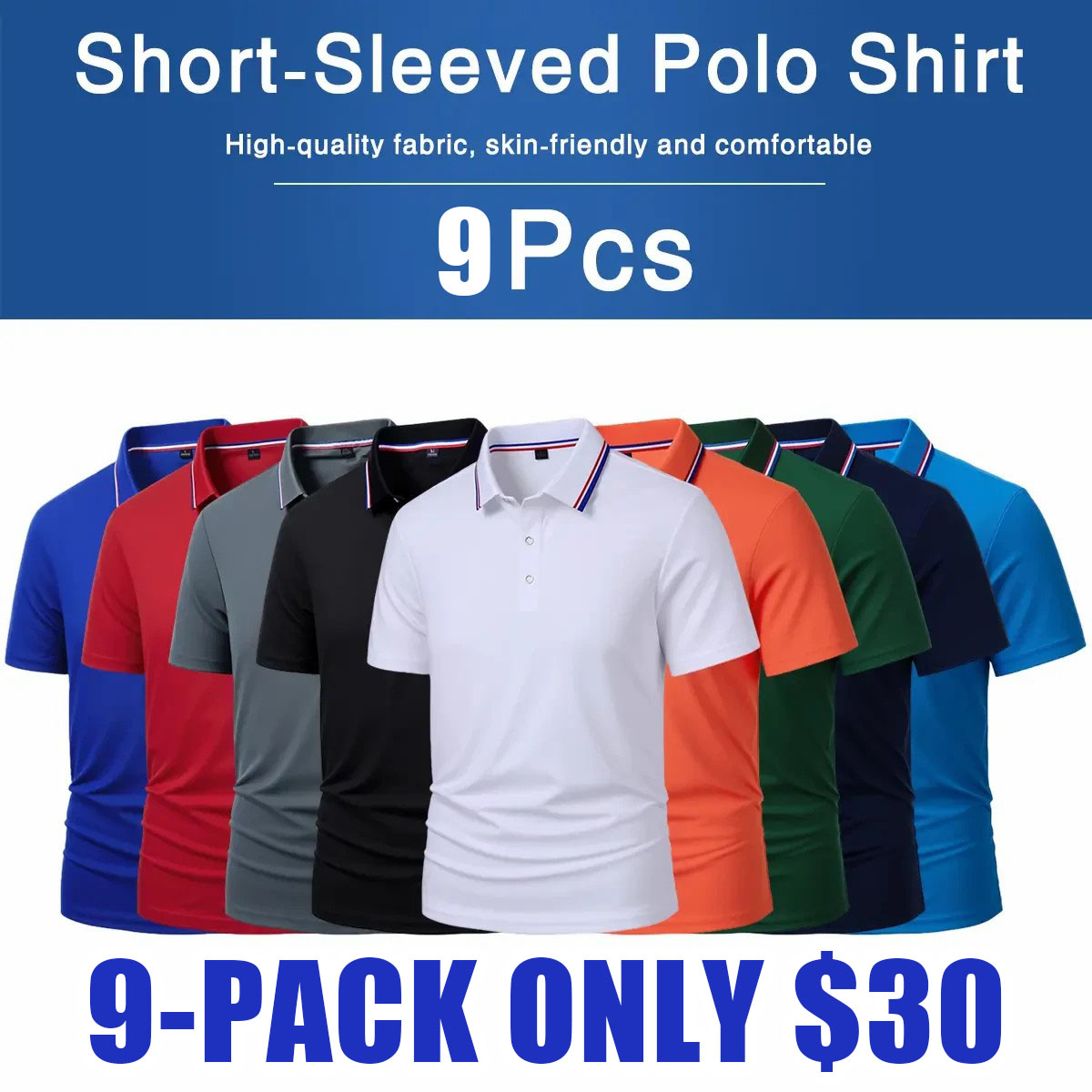 Men's Quick Dry Color Block Striped Polo Shirt, Classic Button-Down Collar Top, Trendy Casual Sports Short Sleeve Polo, Suitable for Everyday Activities, Playing Ball, Golf, Outdoor Sports