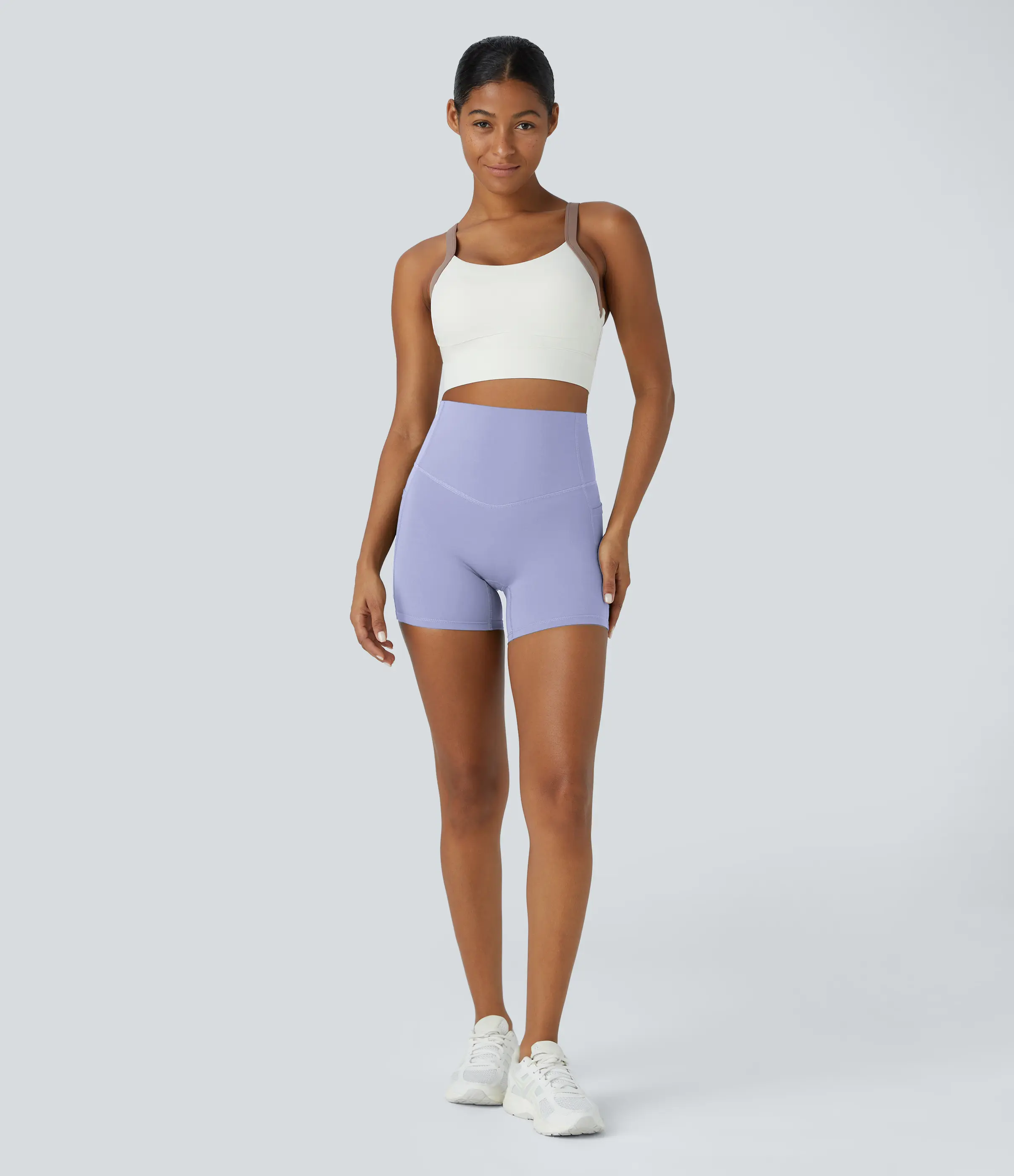 Women’s High-Waist Sculpting Biker Shorts With Pockets