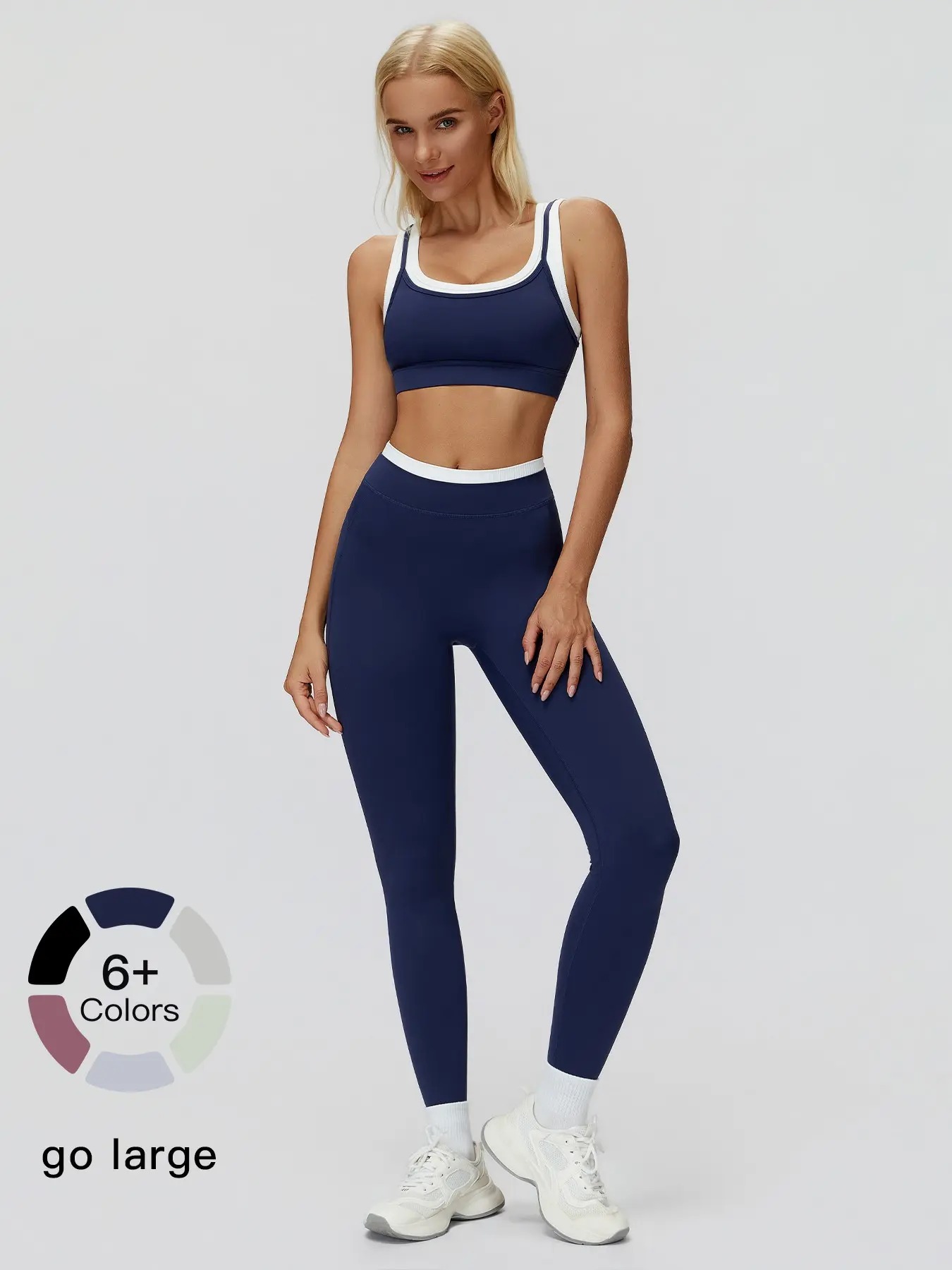 Women's Ribbed Two-Piece Workout Set