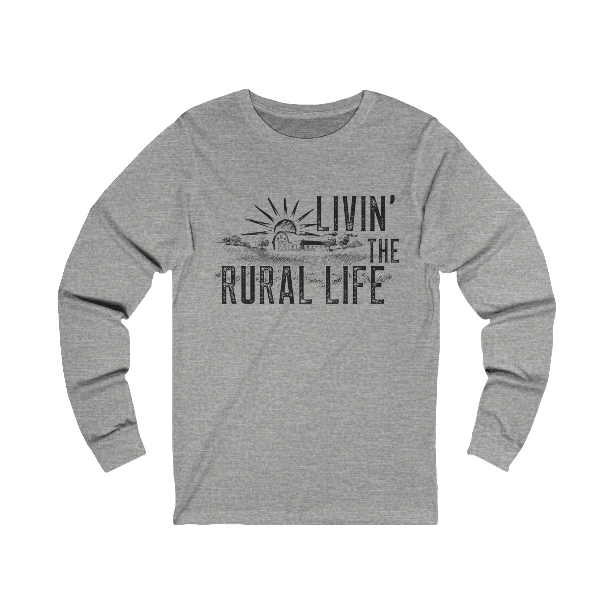 Living the Rural Life Unisex Jersey Long Sleeve Tee
