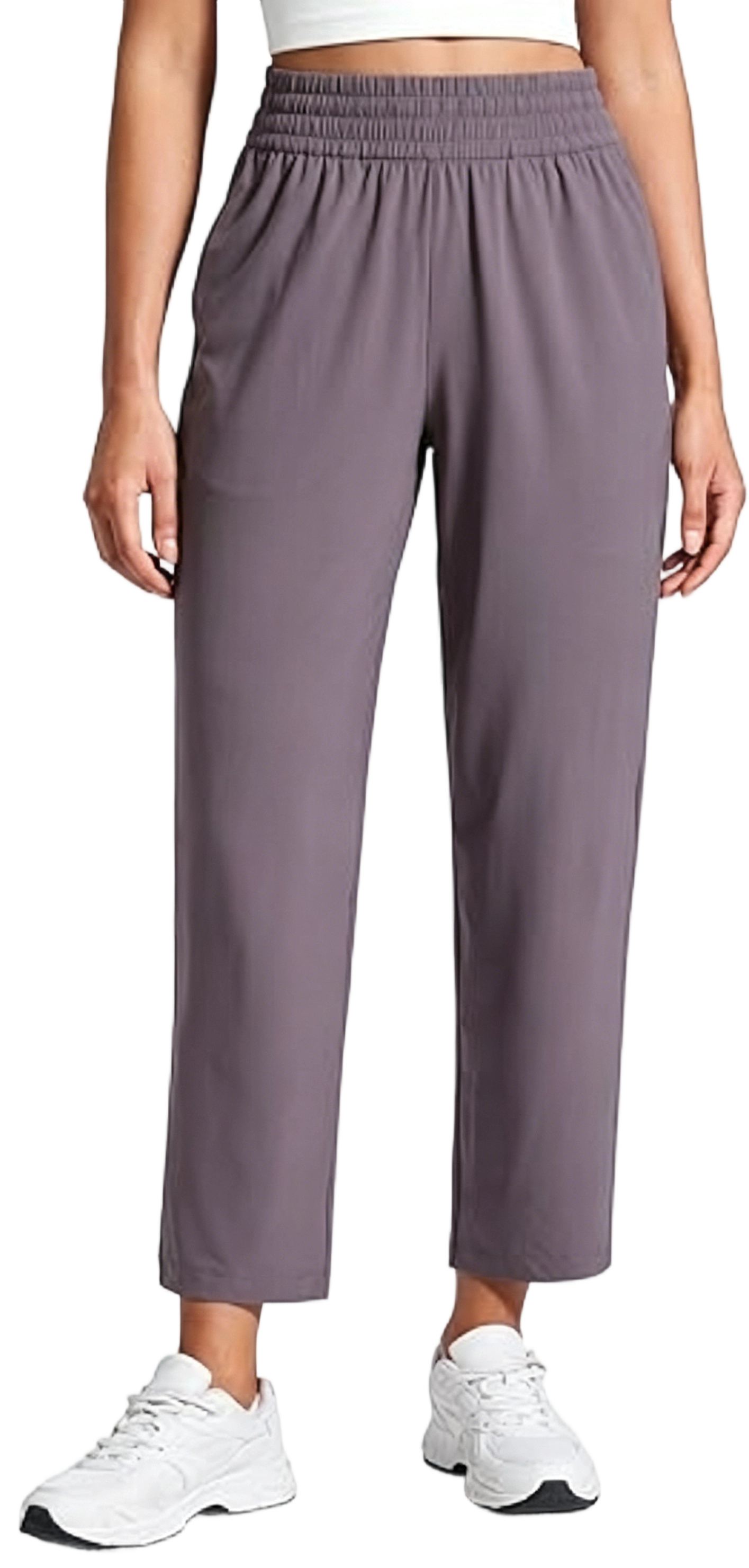 Lightweight Drapey Tapered Ankle Pants for Women