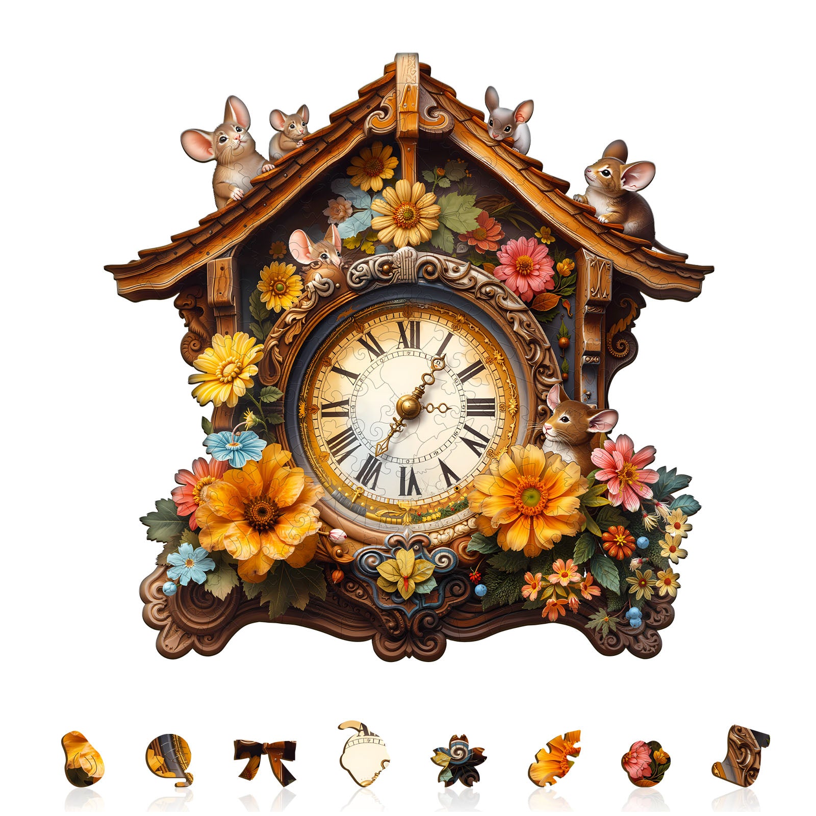 Nature’s Clockwork Wooden Jigsaw Puzzle