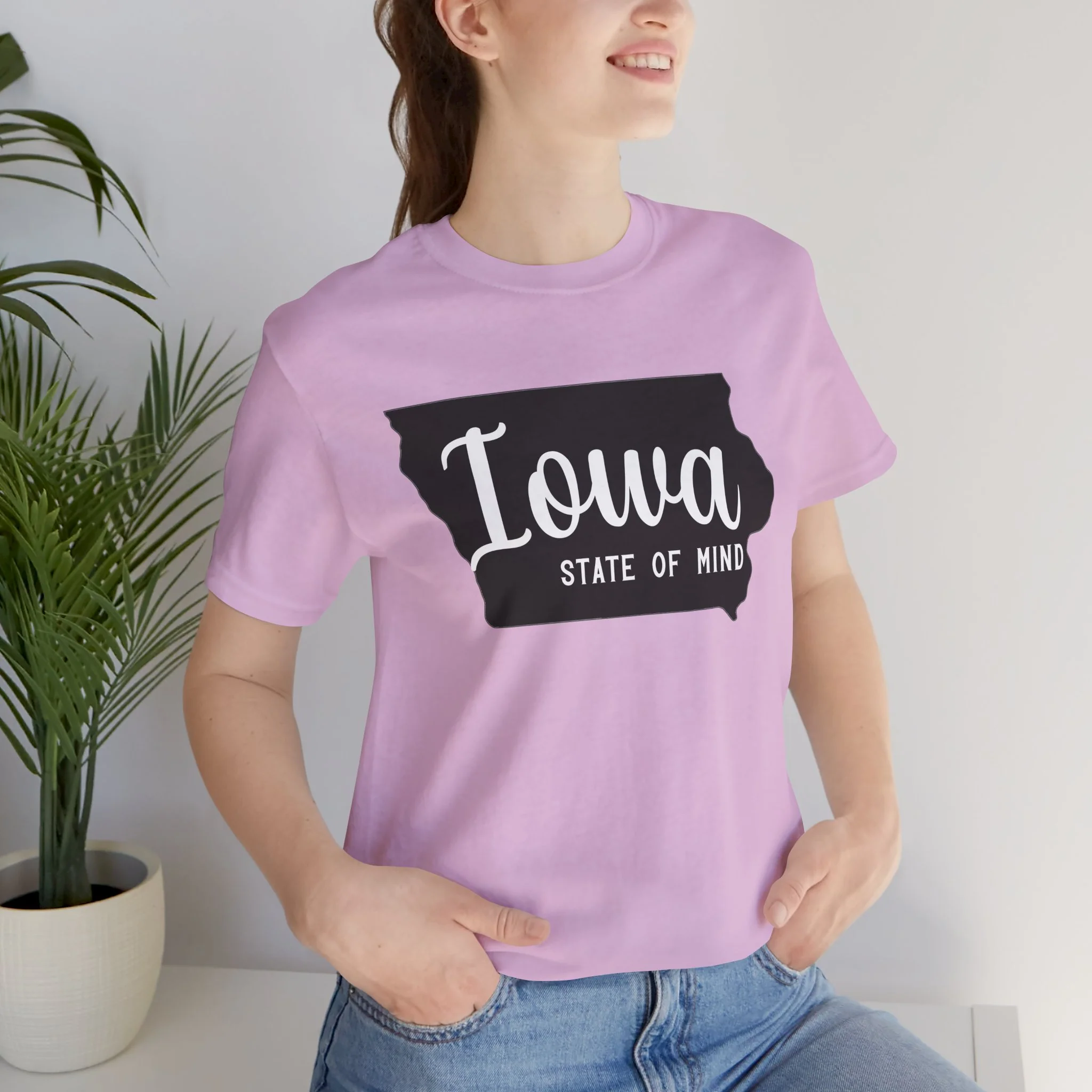 Iowa State of Mind Bella Canvas Jersey Short Sleeve Tee - Multiple Colors