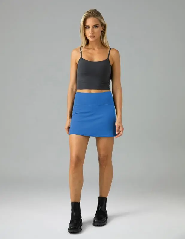 Women's High Waisted Tennis Skirts Built-in Shorts with Pockets Golf Skorts Activewear Outdoor