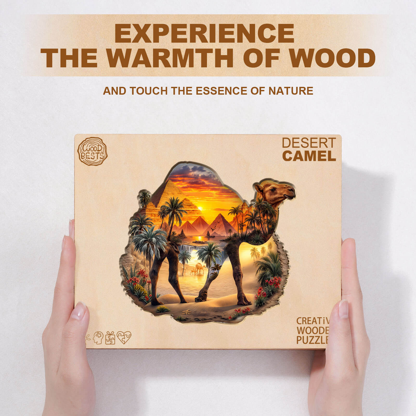 Desert Camel Wooden Jigsaw Puzzle