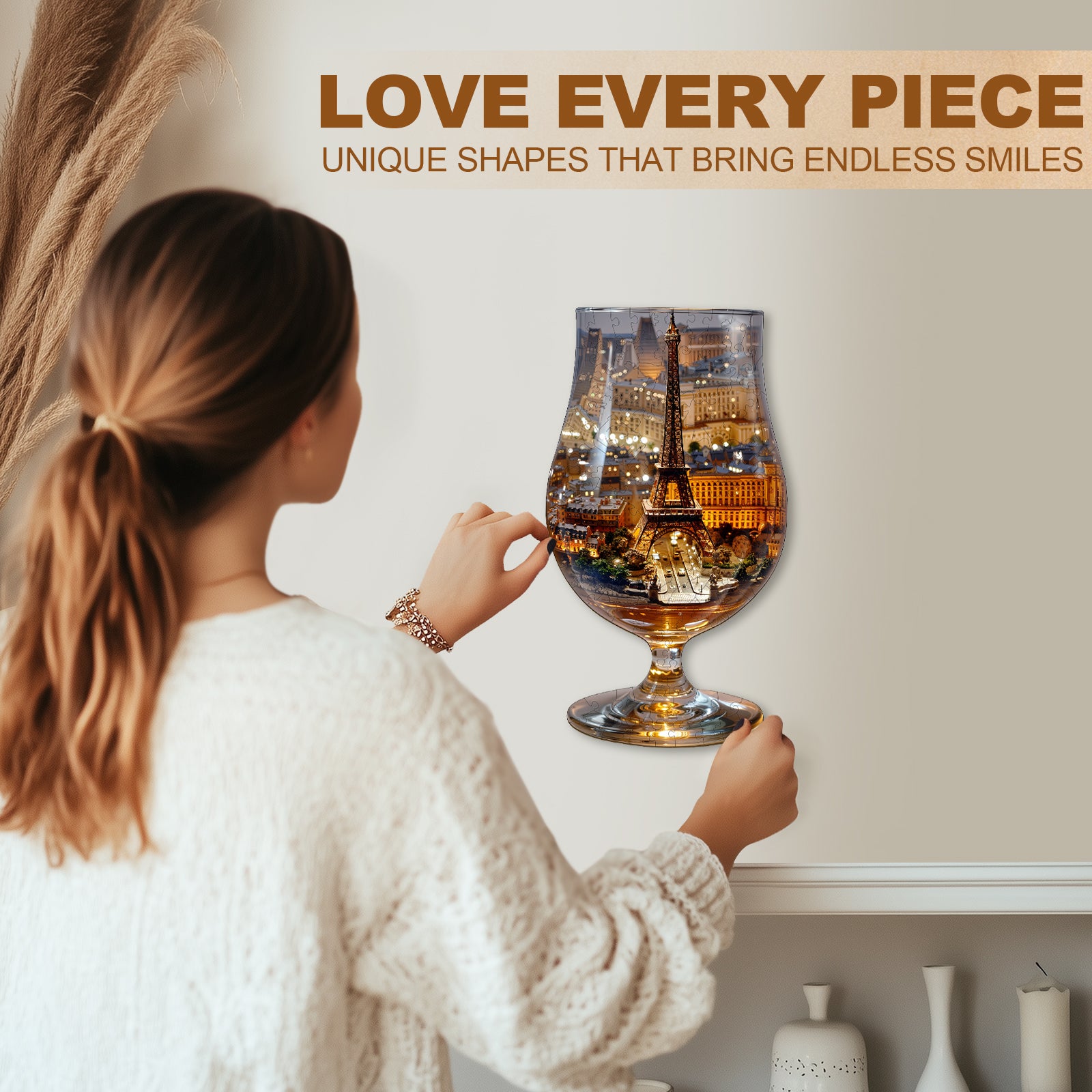 Paris Glow Wooden Jigsaw Puzzle