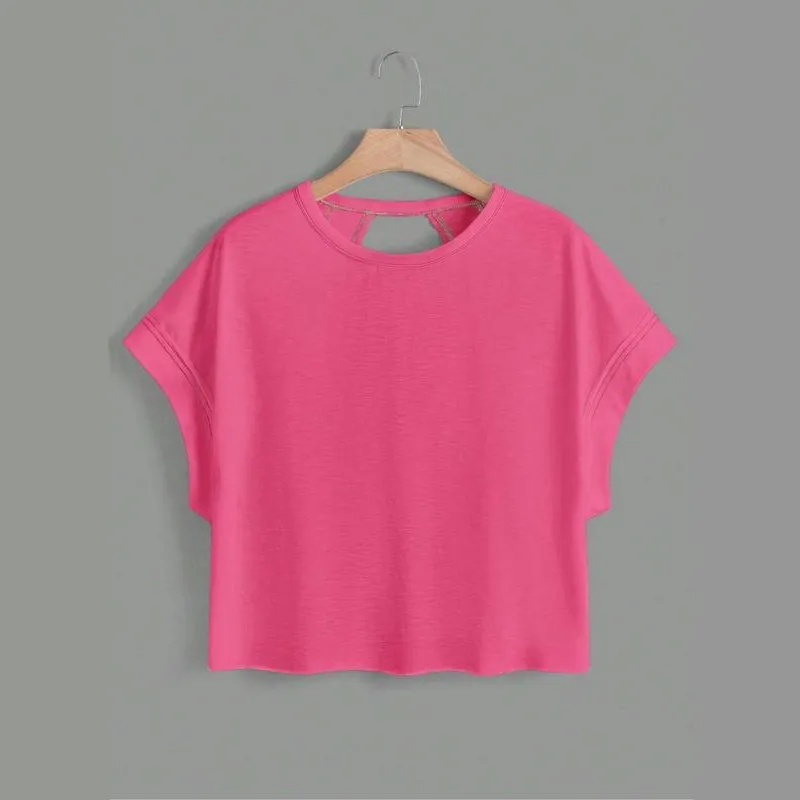 Women's Asymmetrical Cut-Out Batwing Tee