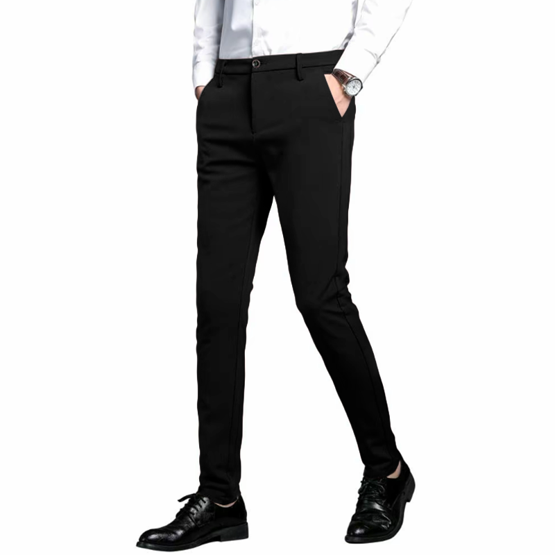 Men’s Slim Fit Stretch Dress Pants – 7101 Skinny Suit Trousers for Business, Formal & Daily Wear