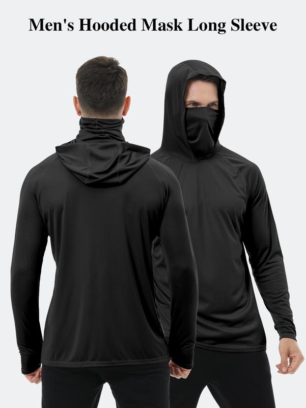 📏📏Men’s UPF 50+ Sun Protection HoodedShirt with Face Mask